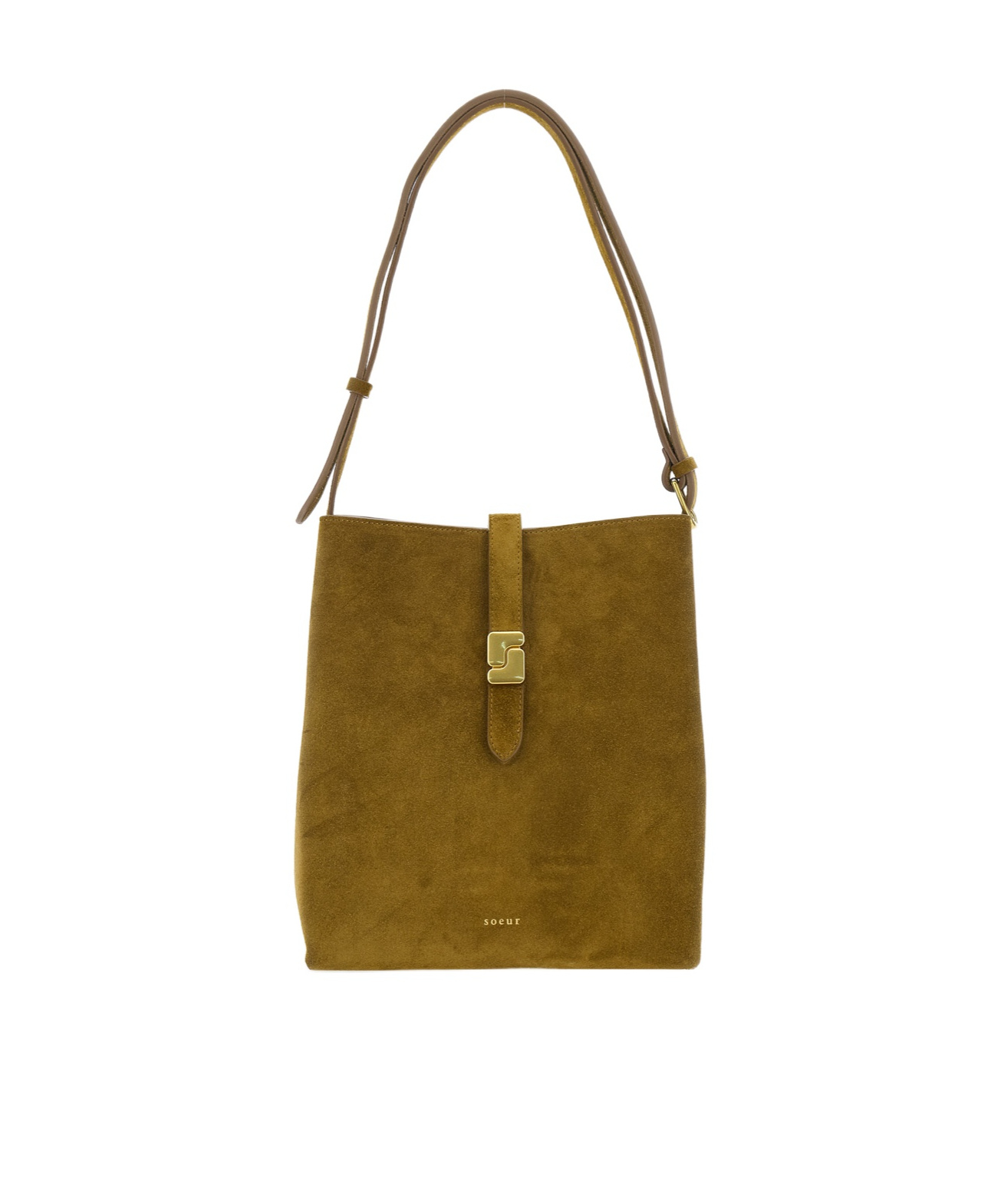 Soeur Magnetic-snap Shoulder Bag In Brown