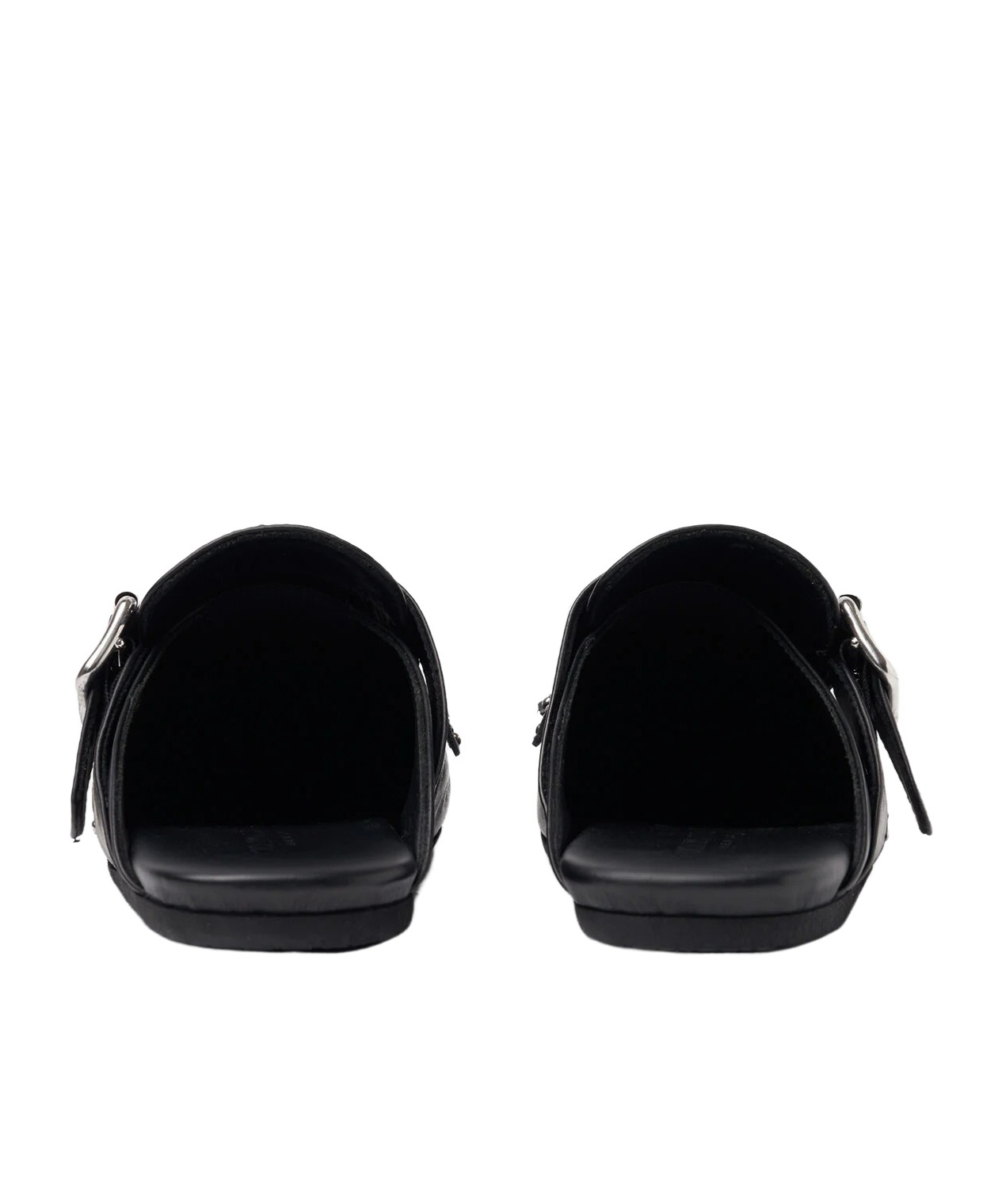 Scarosso Gaia Studded Mule Flat Shoes In Animal Print