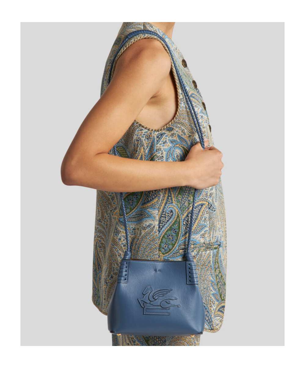 Etro Mini Libra Shoulder Bag In Blue