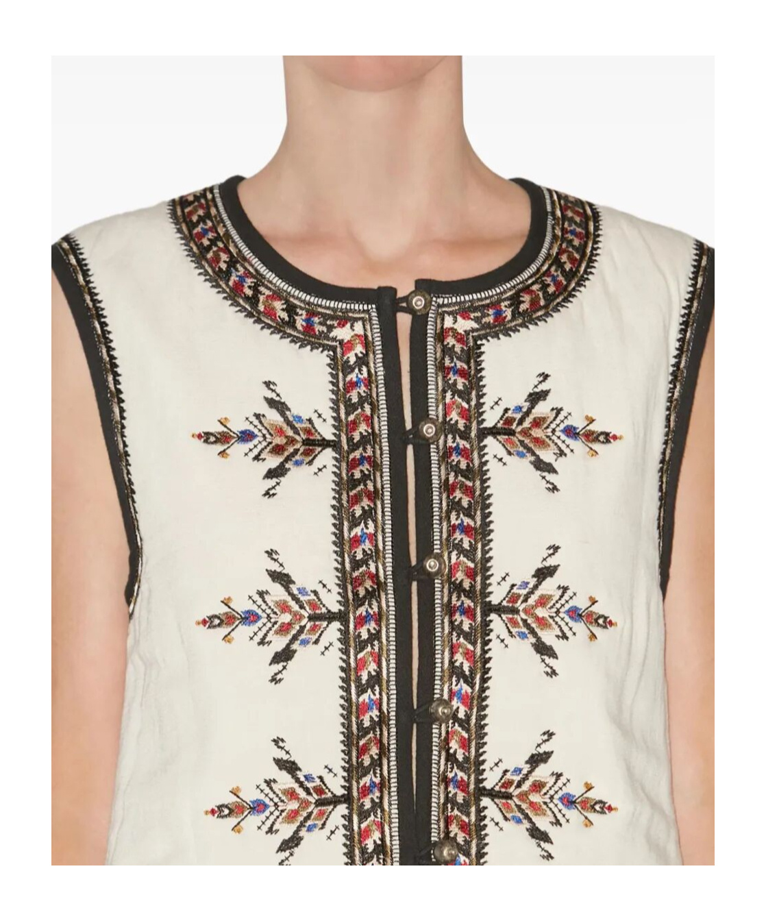 Isabel Marant Étoile Isabel Marant Etoile Zeana Embroidered Vest In White