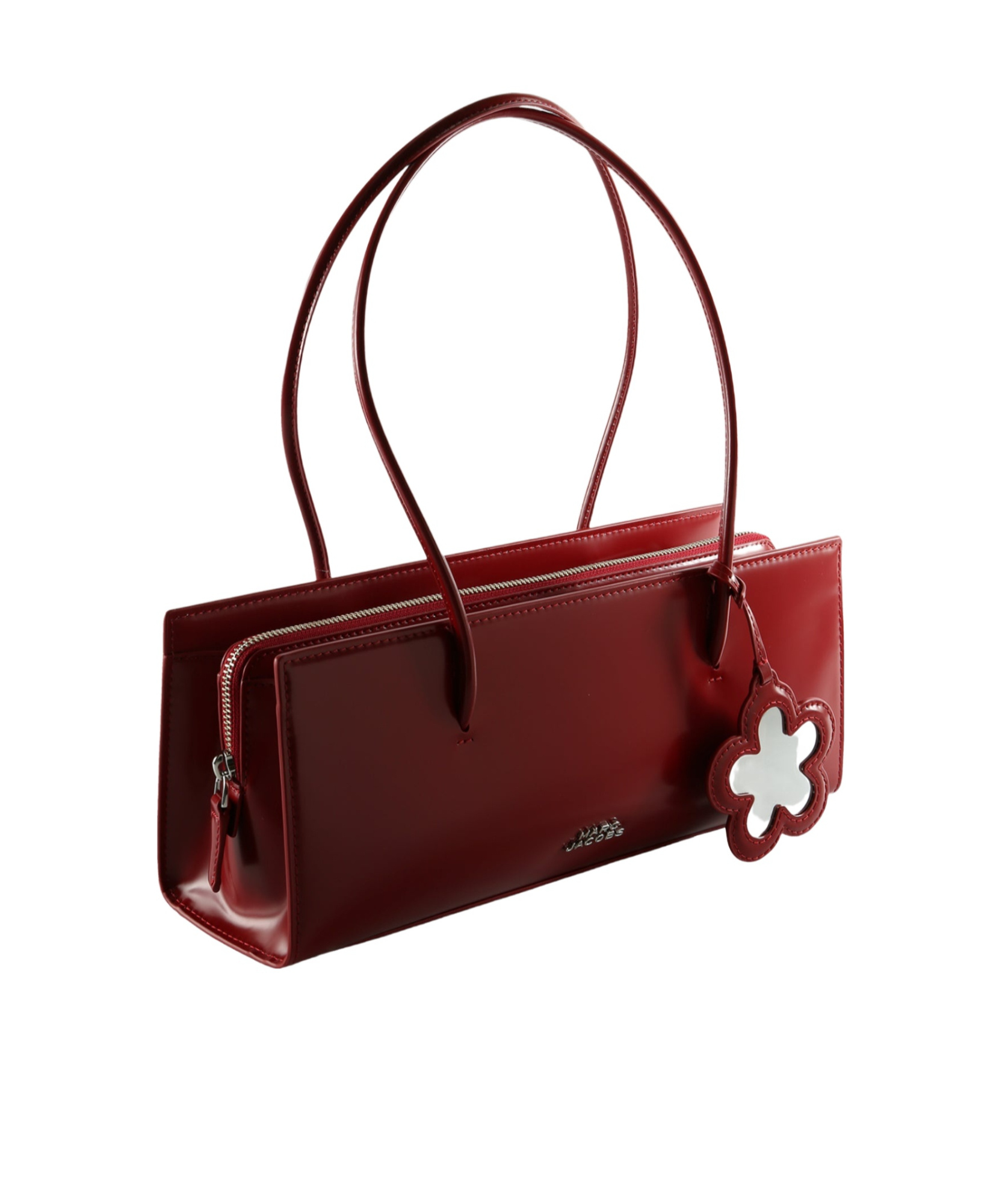 Marc Jacobs The Mirror Satchel Glam Bag In Red