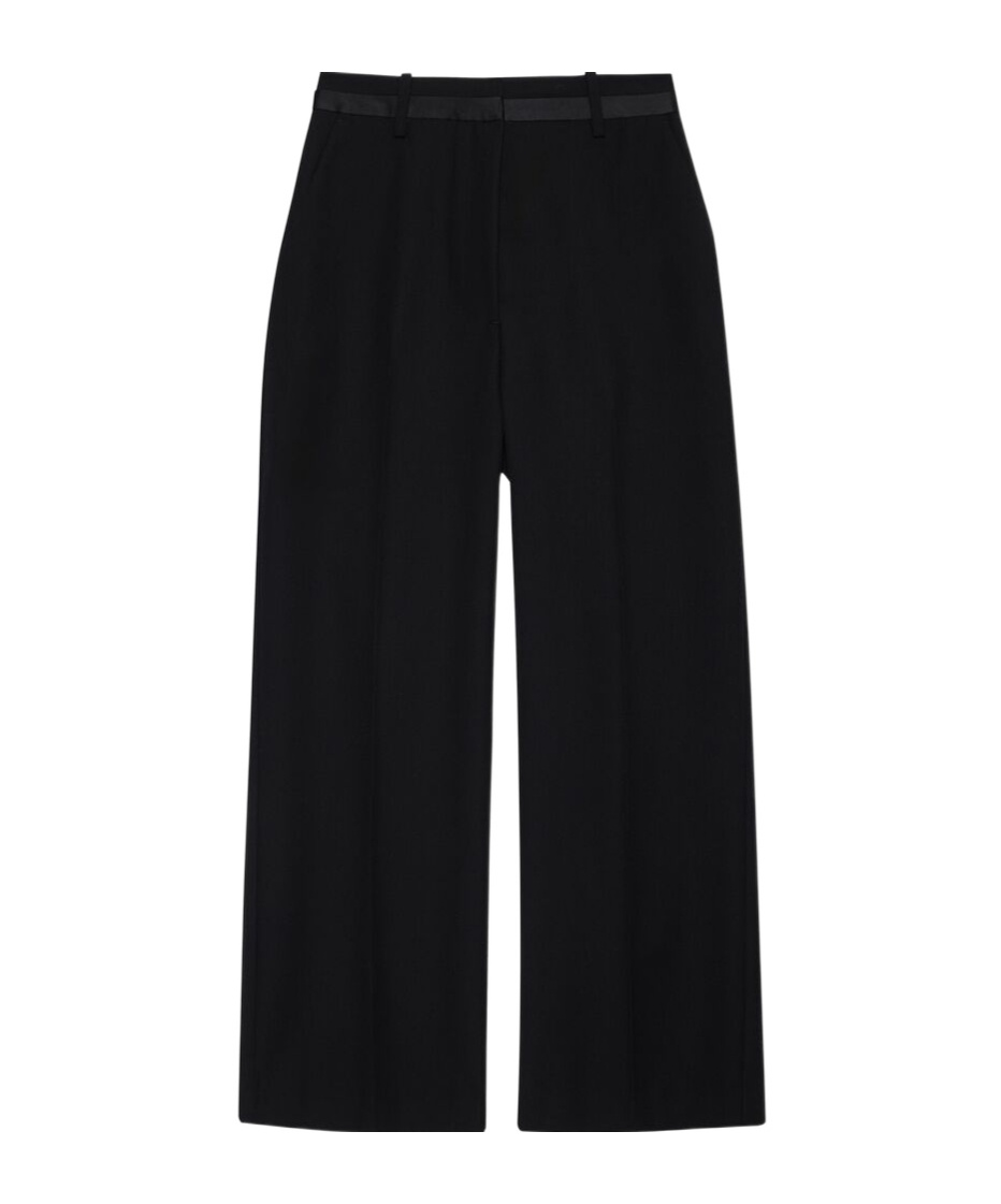 ANINE BING BELT-LOOP CASUAL PANTS