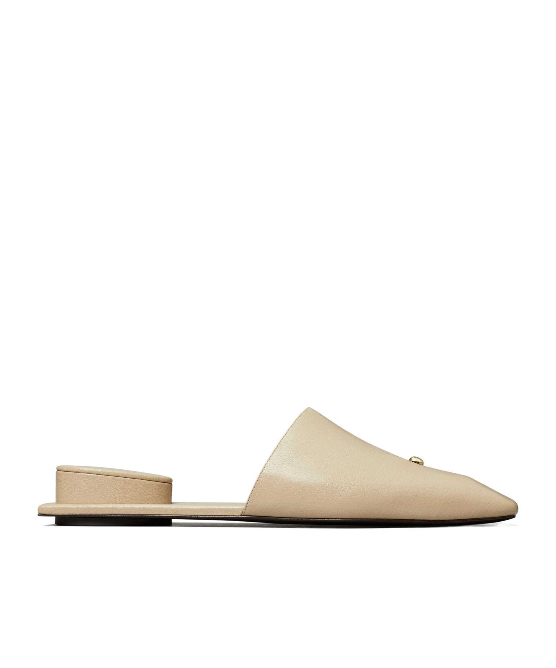 Tory Burch Pierced Mules In Neutral