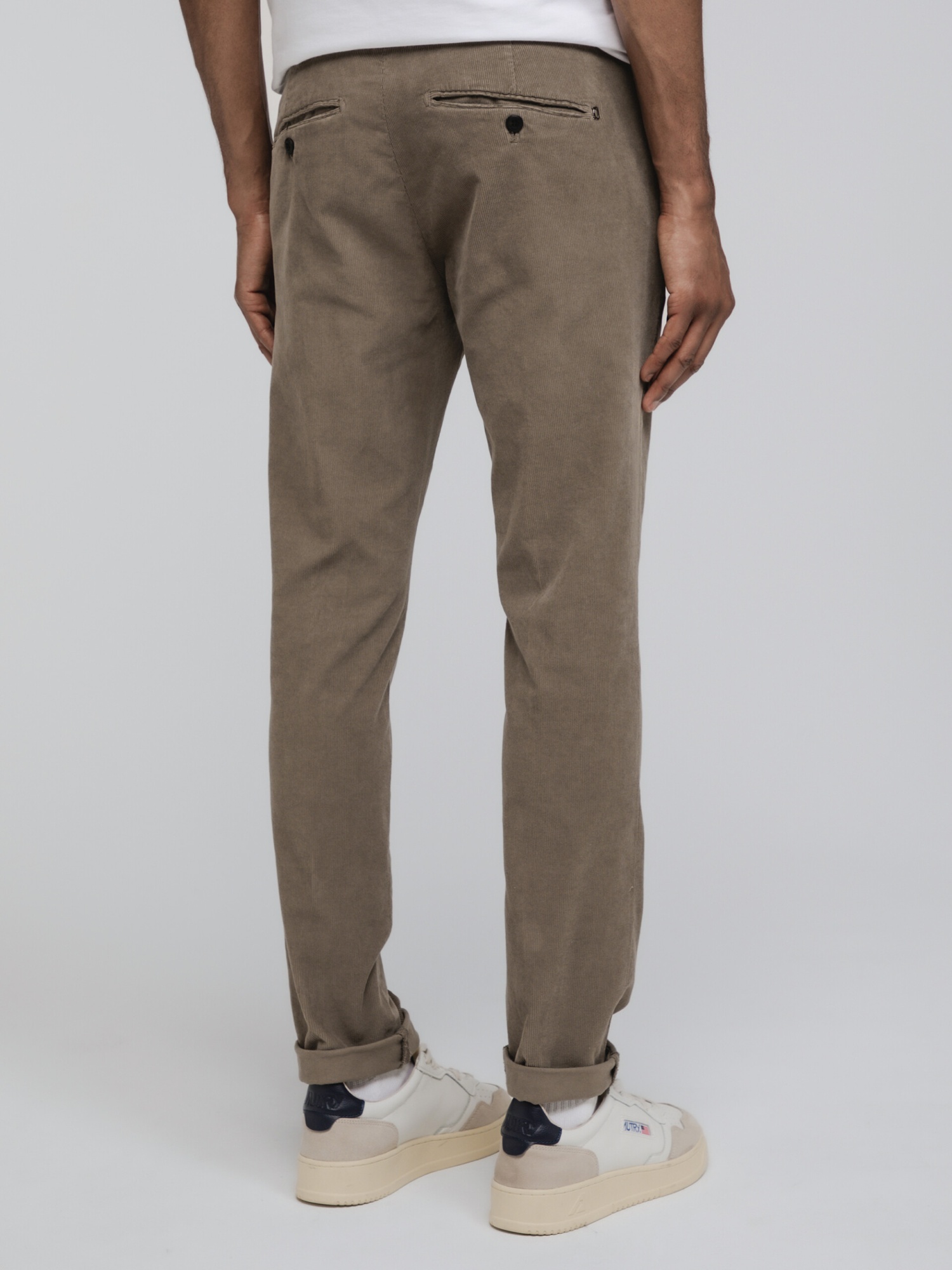 Dondup Belt Loop Belt Casual Pants In Brown