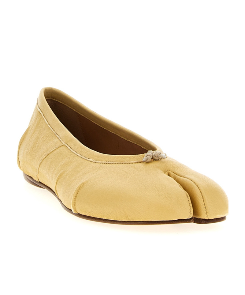 Maison Margiela Tabi New Flat Shoes In Yellow