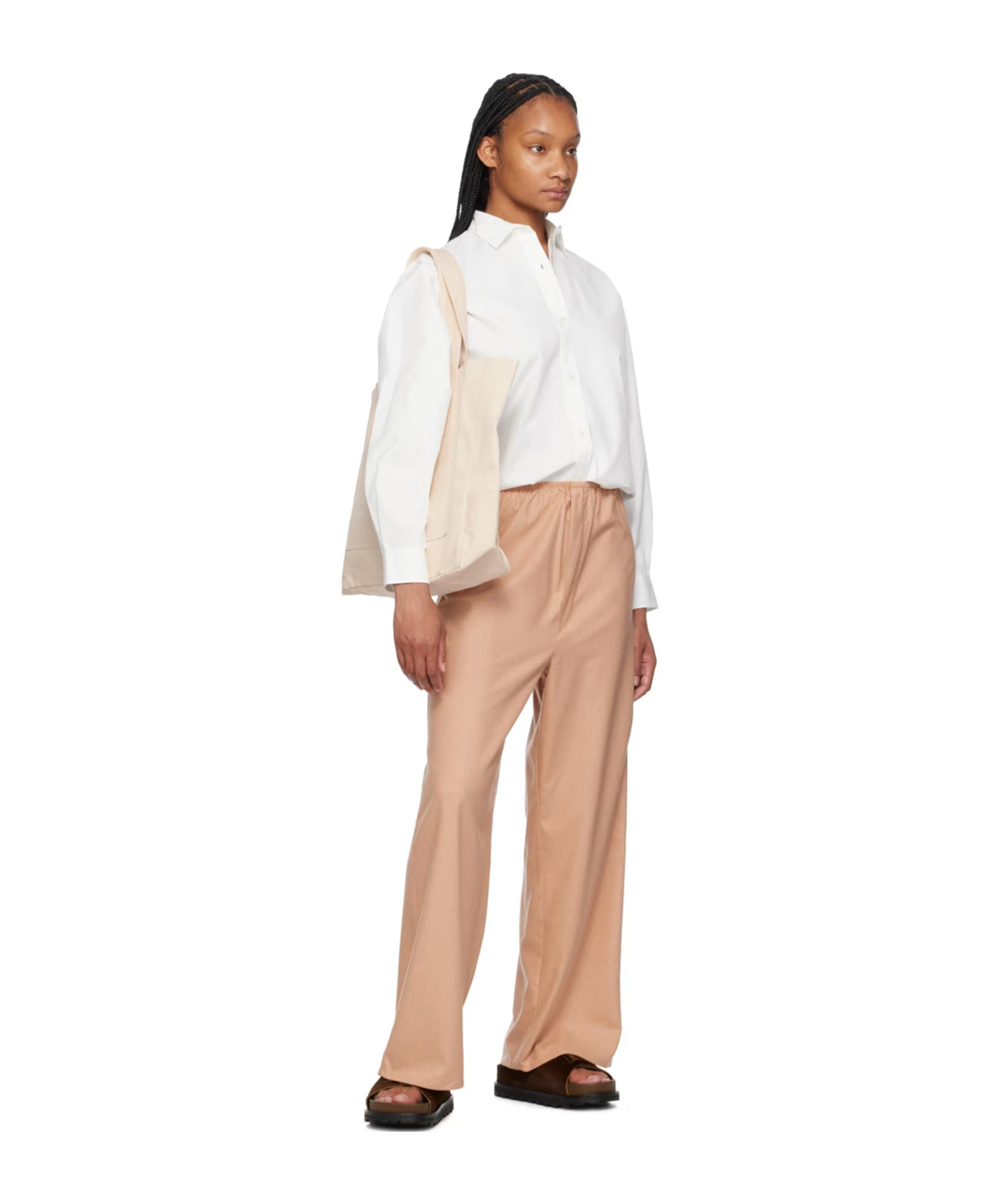 Baserange Button Shirt On Front In White
