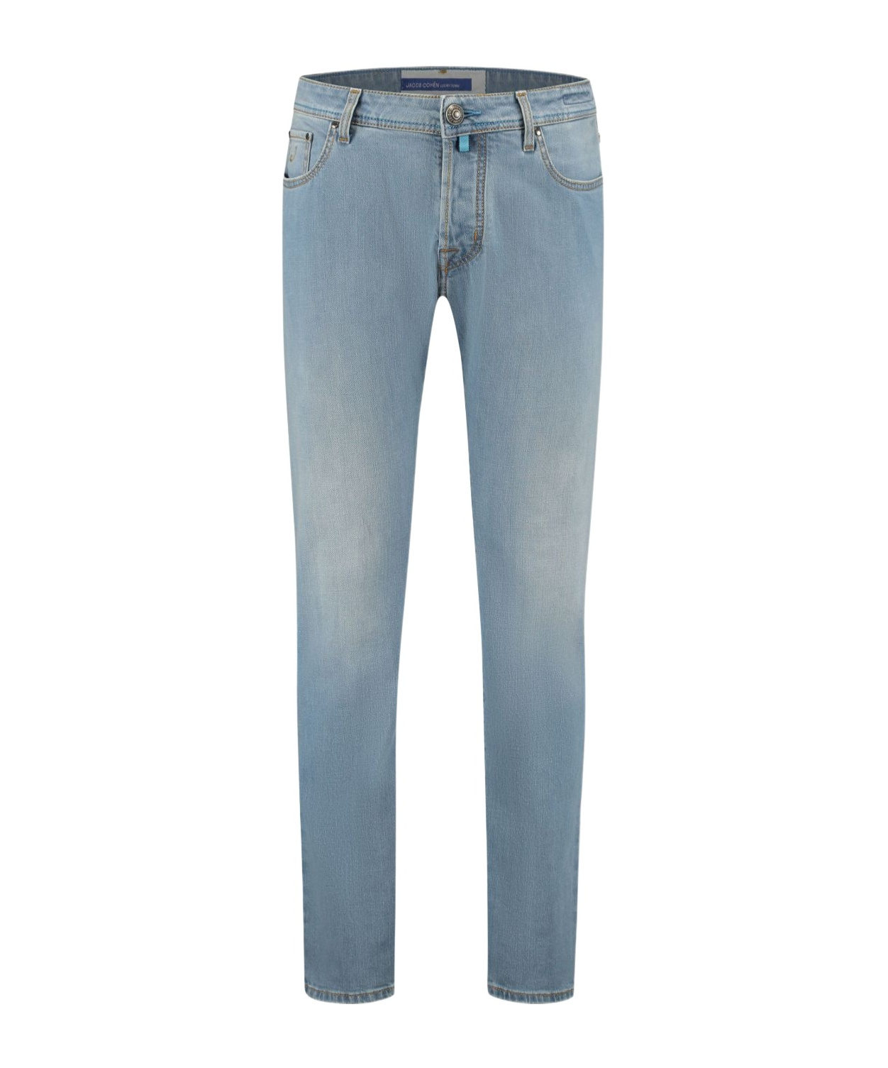 Jacob Cohen Straight Trousers With Five Pockets And Belt Loops In Gray