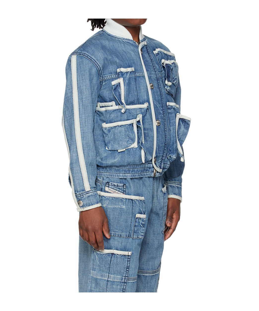 Diesel Jschut-j Denim Jacket In Blue