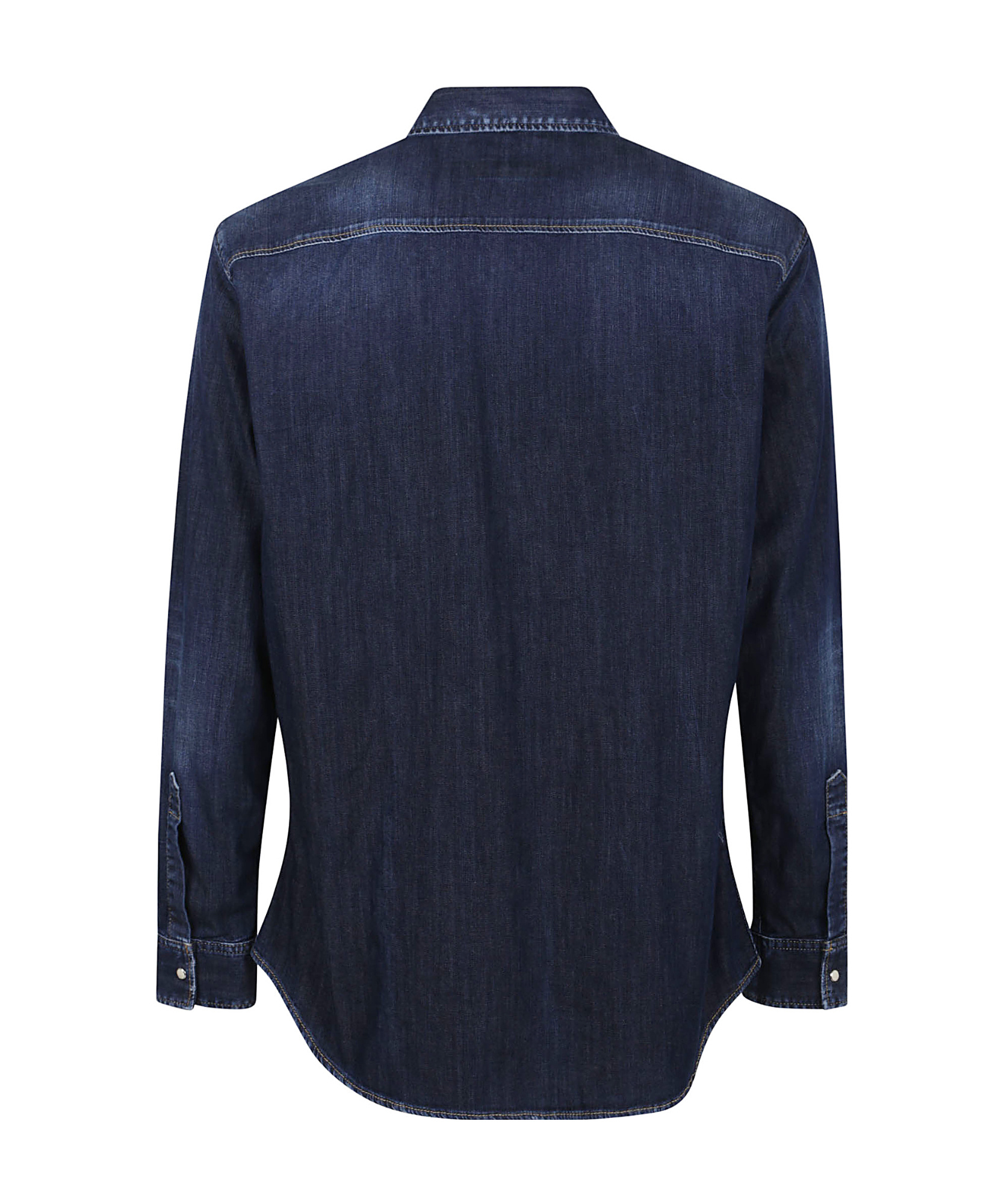 Dsquared2 Long Sleeves Button-up Shirt With Chest Pocket In Black