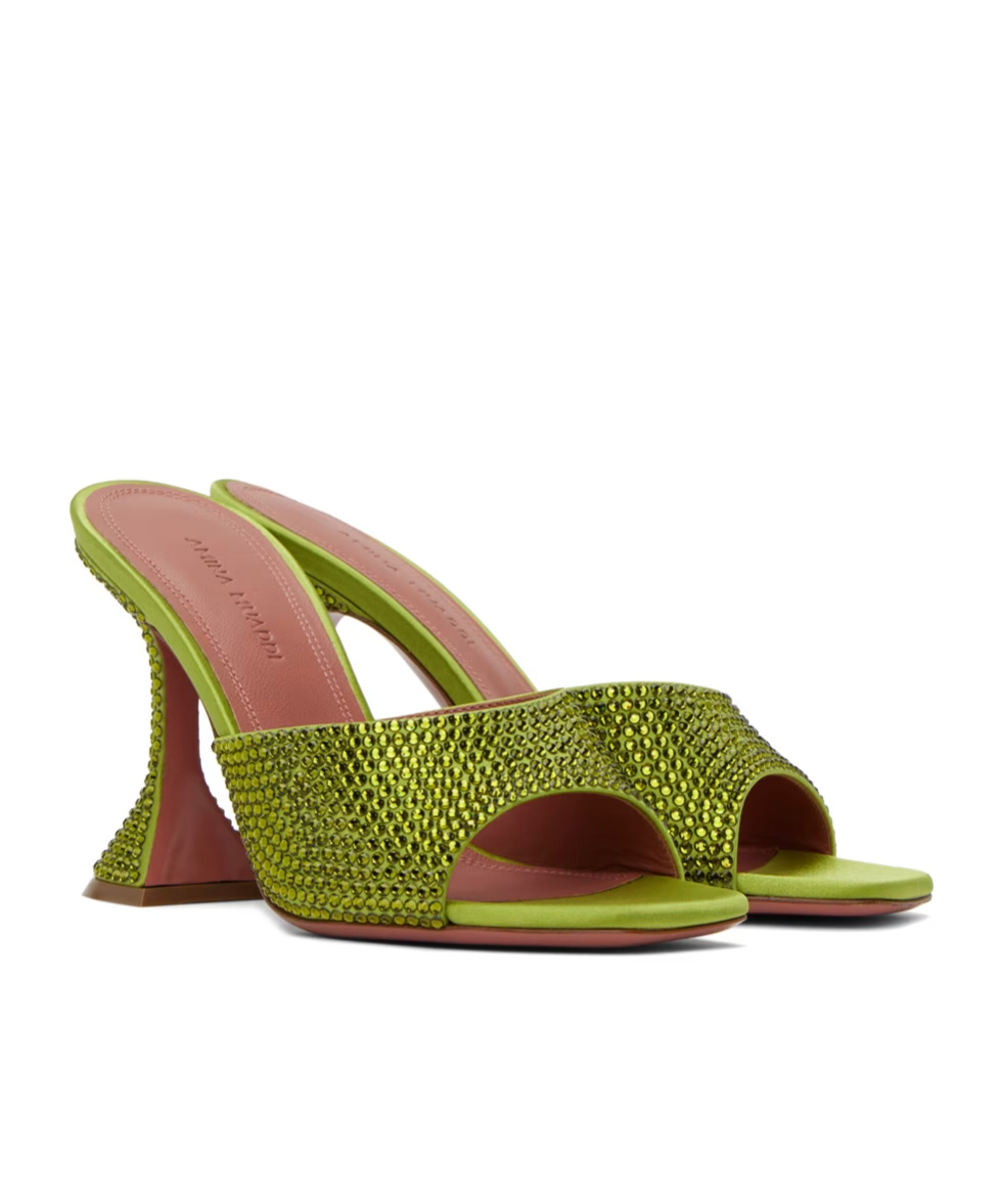 AMINA MUADDI LUPITA CRYSTAL HIGH-HEELED SANDALS