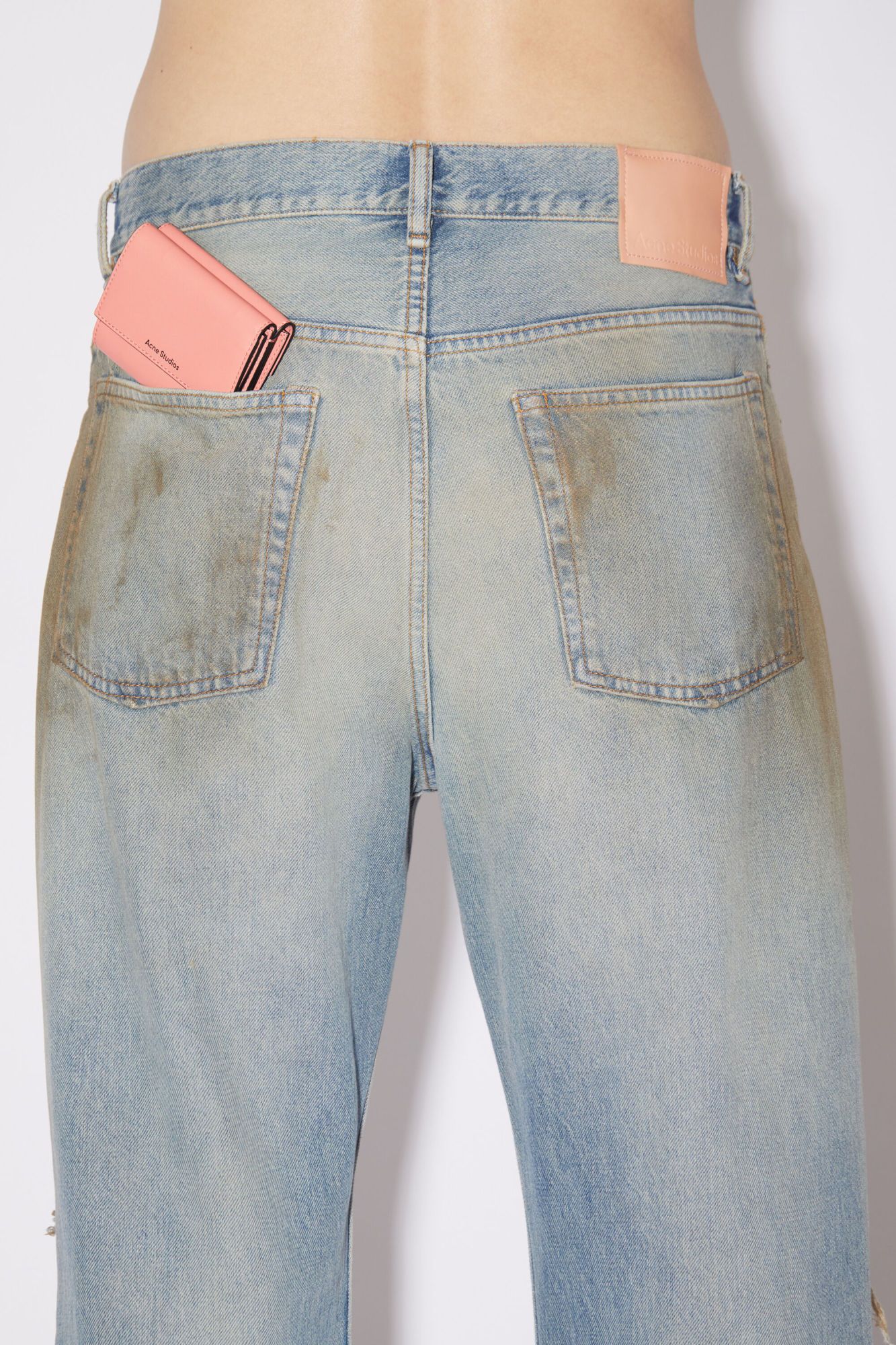 Acne Studios Folding Wallet In Pink