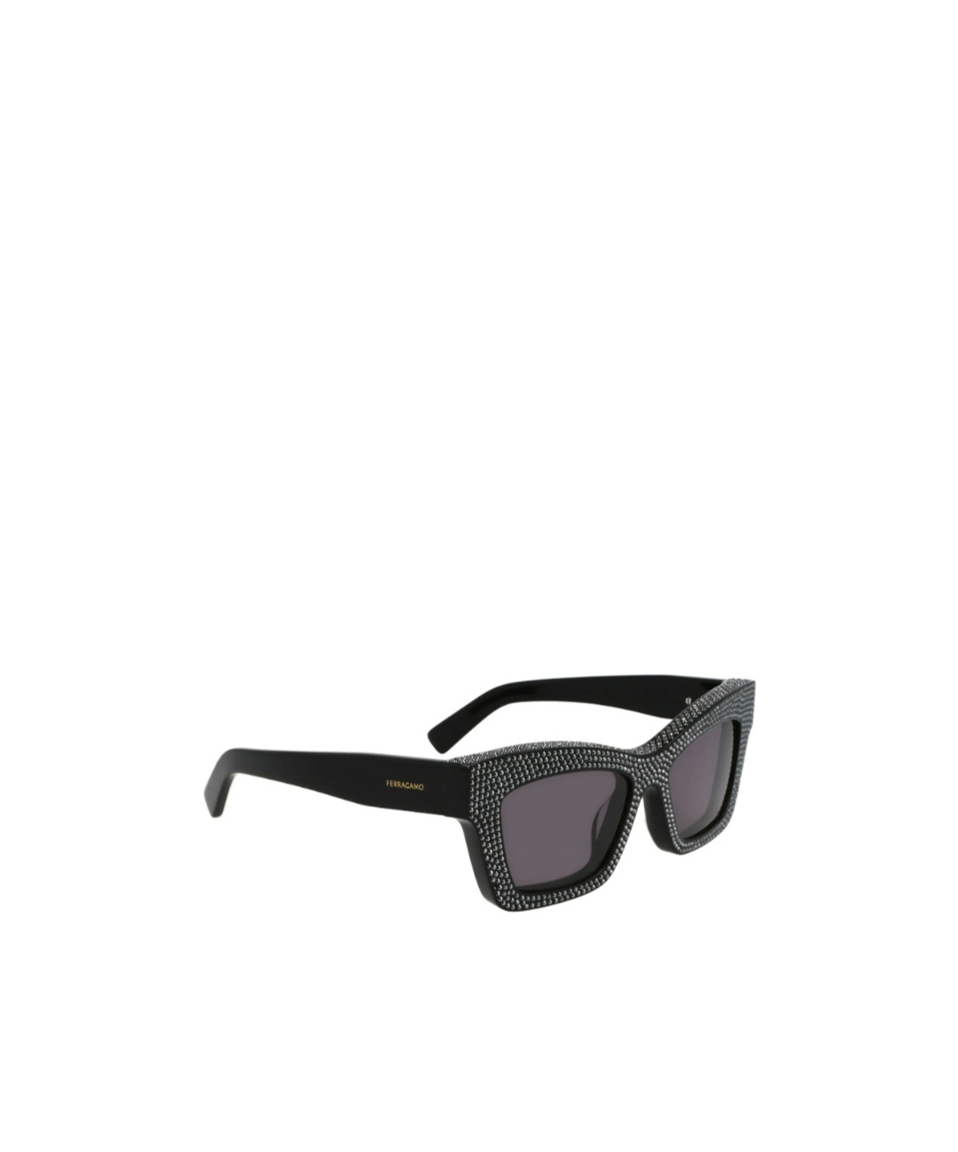 Ferragamo Geometric Frame Sunglasses In Black