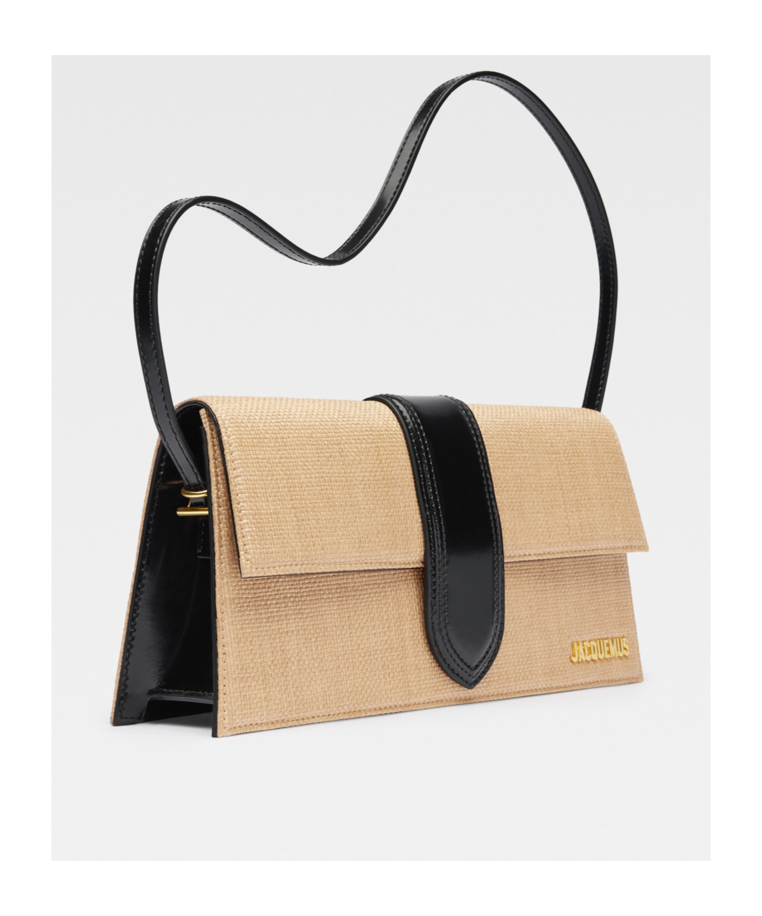 Jacquemus Chic Mini Long Shopping Bag In Nude