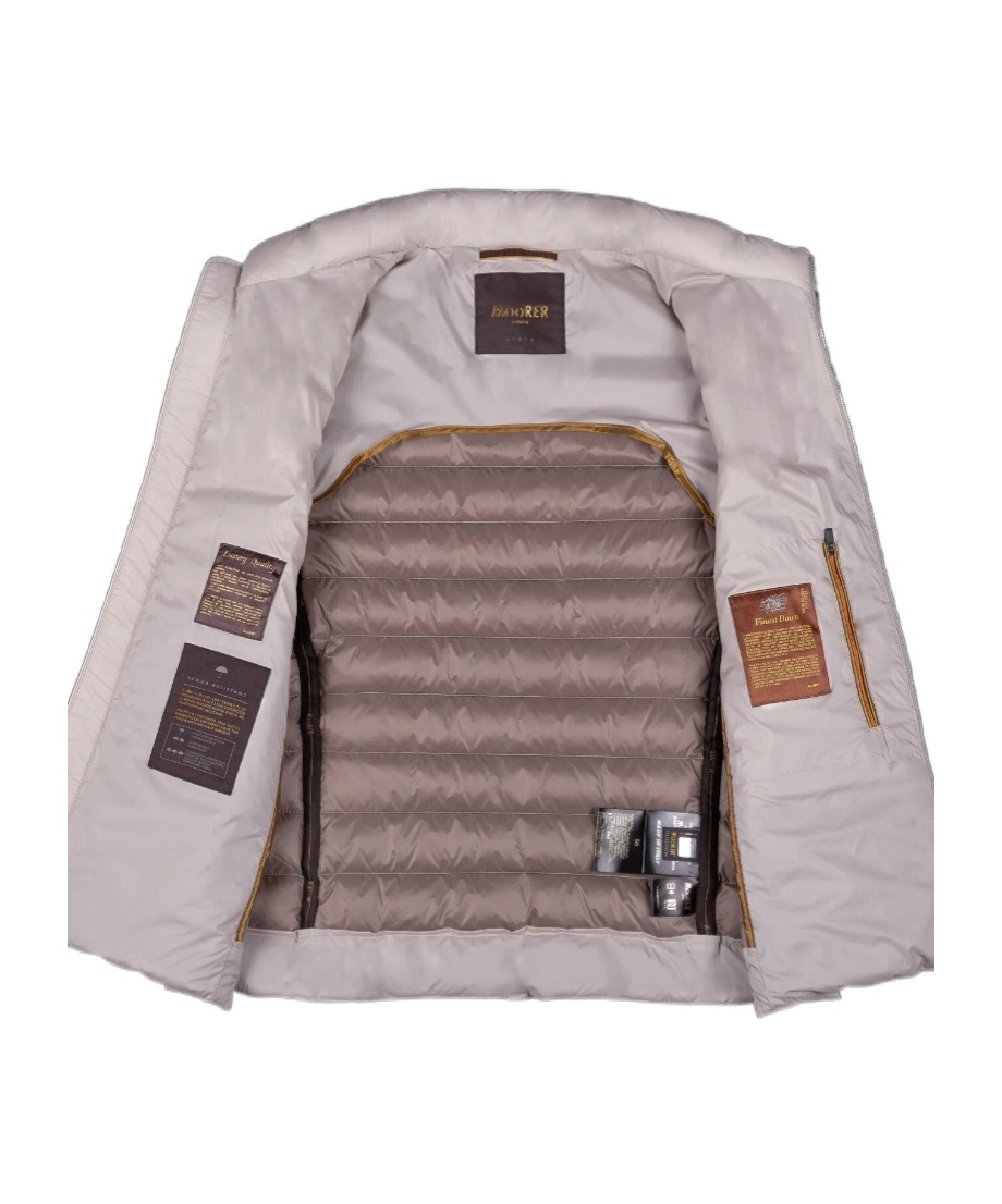 Moorer Sleeveless Calaf S Vest In Gray