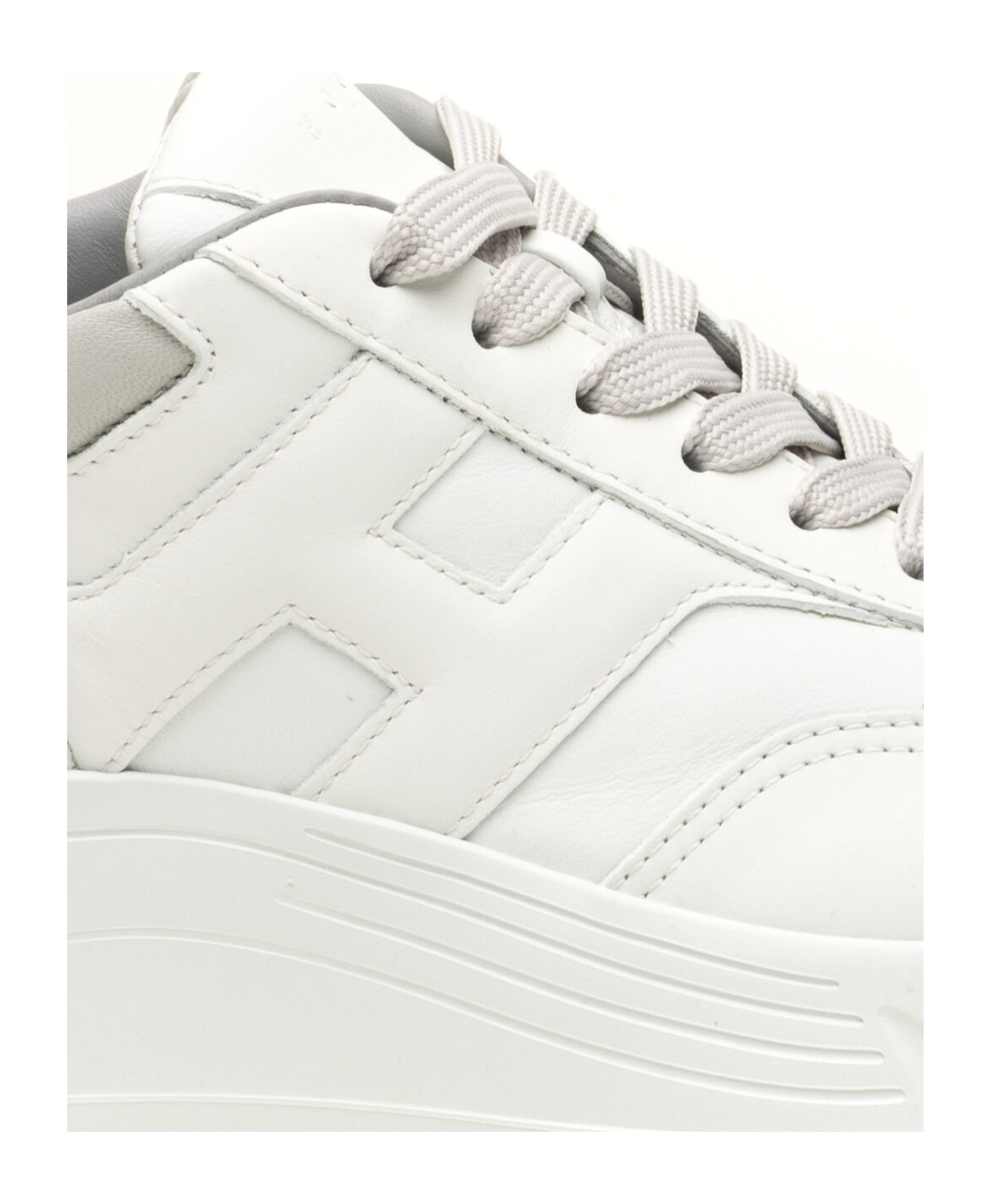 Hogan Laced Sneakers In White