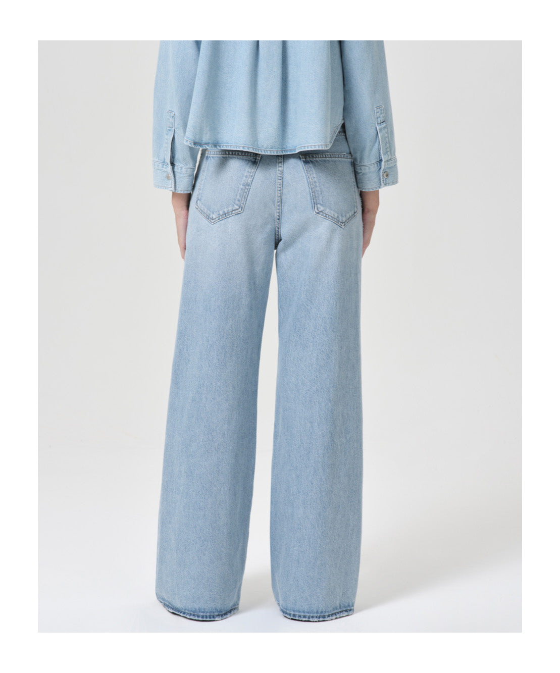 Agolde "kristen Jeans With Curved In Blue