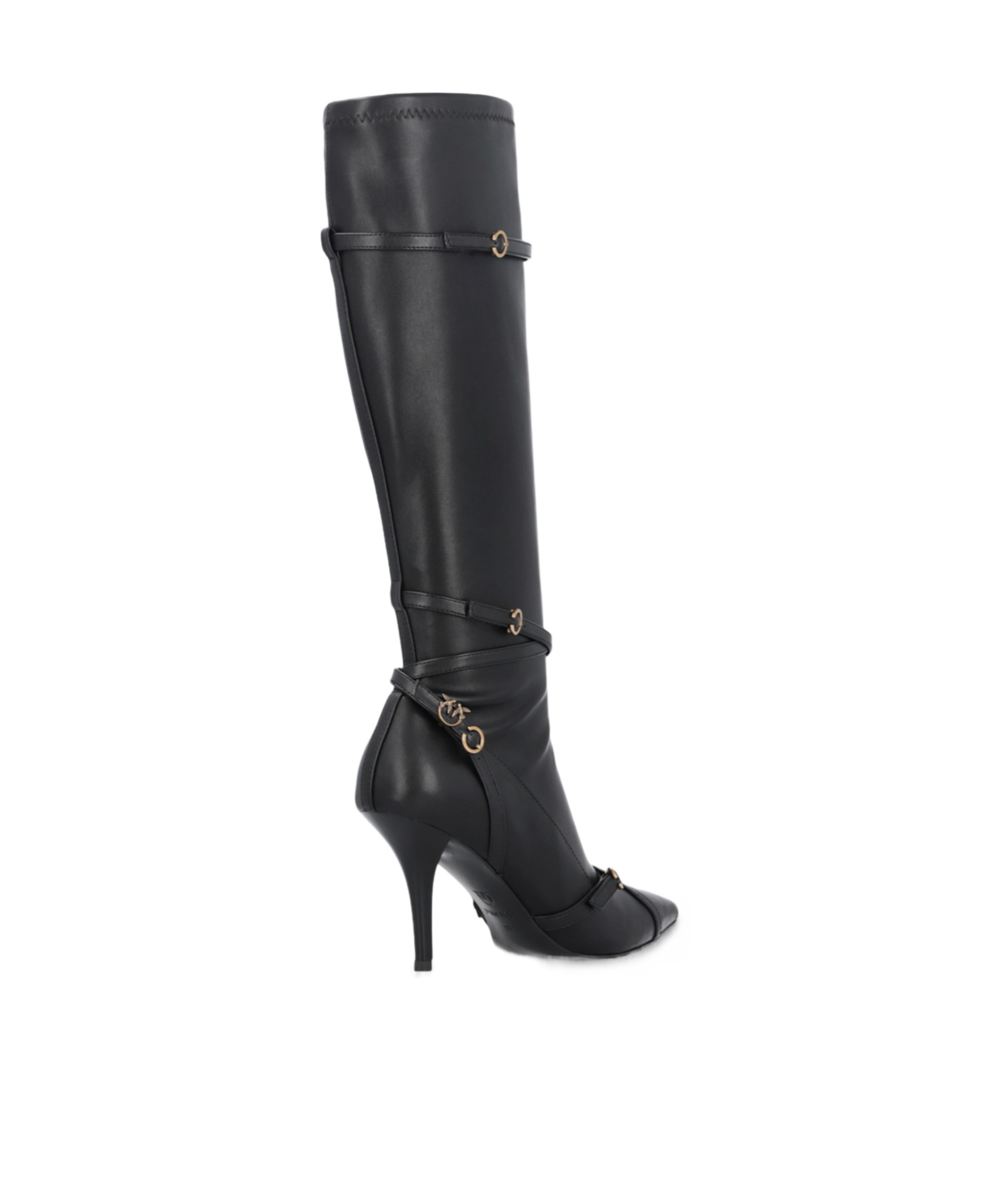 Pinko Pointed Boots In Black