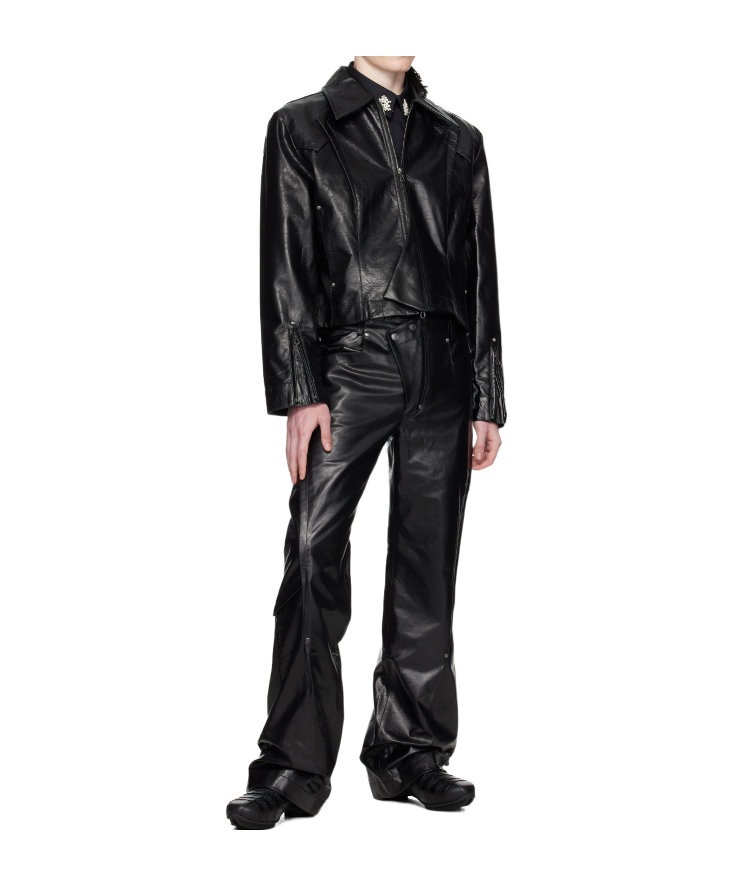 Kiko Kostadinov Belt Loop Casual Pants In Black