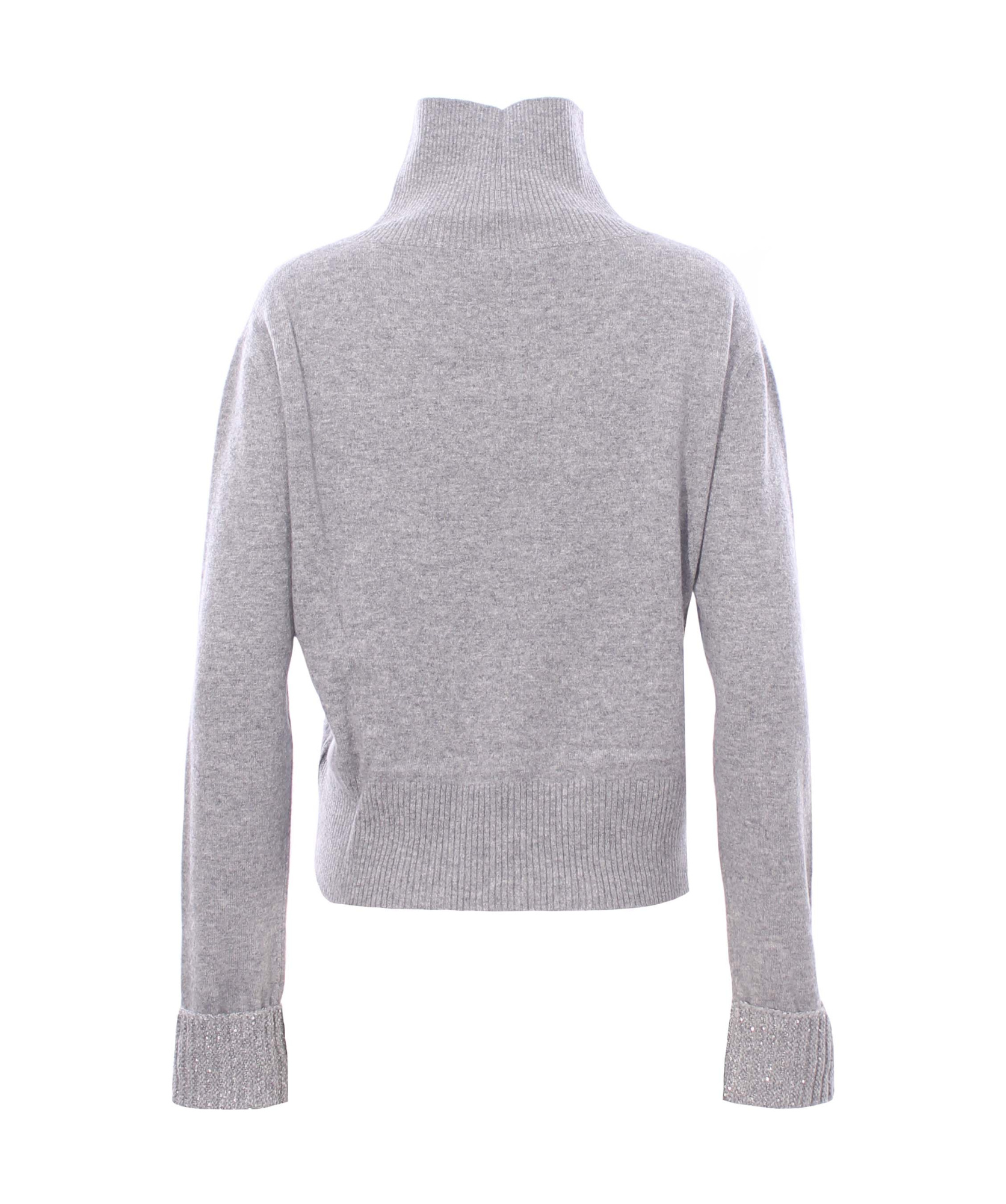 FABIANA FILIPPI FABIANA FILIPPI HIGH-NECK KNITTED EMBELLISHED JUMPER