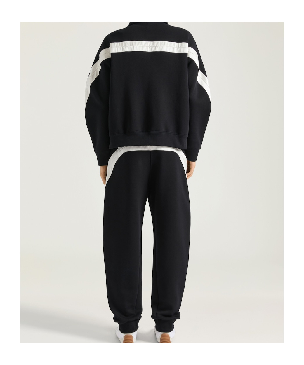Givenchy Mens Black Open Seam Contrast Cotton-jersey Jogging Bottoms Xl In Black