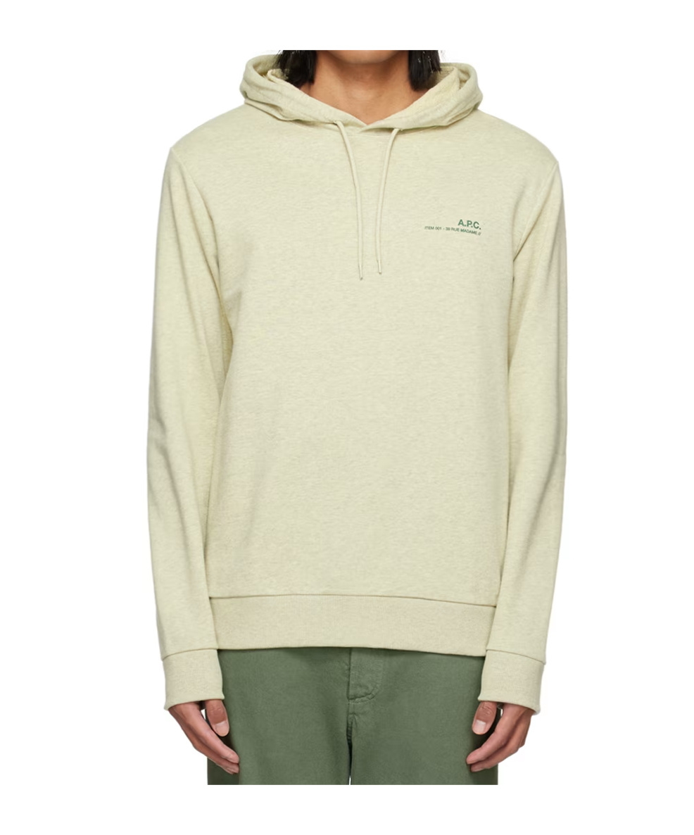 Apc A.p.c. Item H Drawstring Long-sleeved Hoodie In Nude