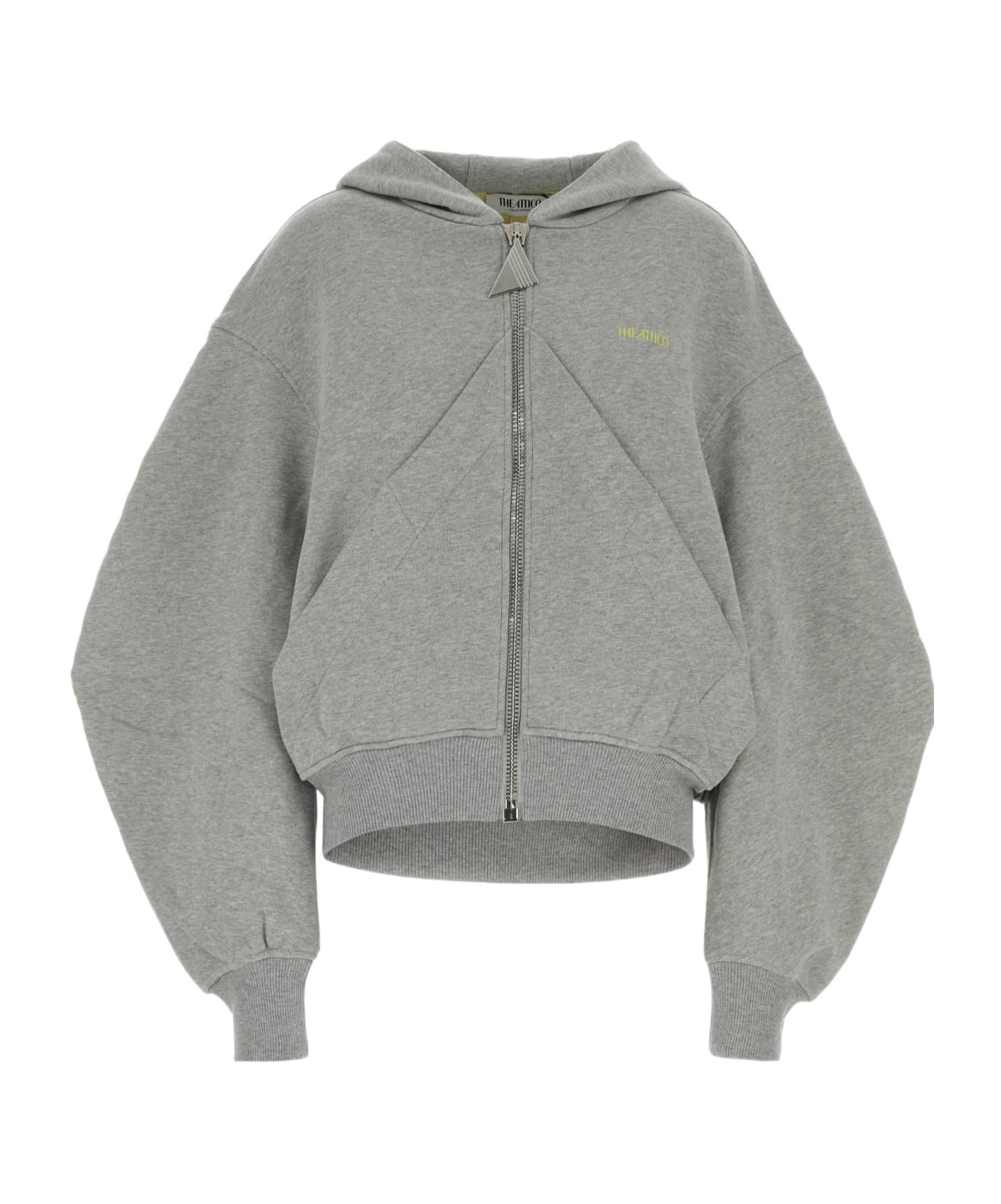 Attico Cotton Sweatshirt In Brown