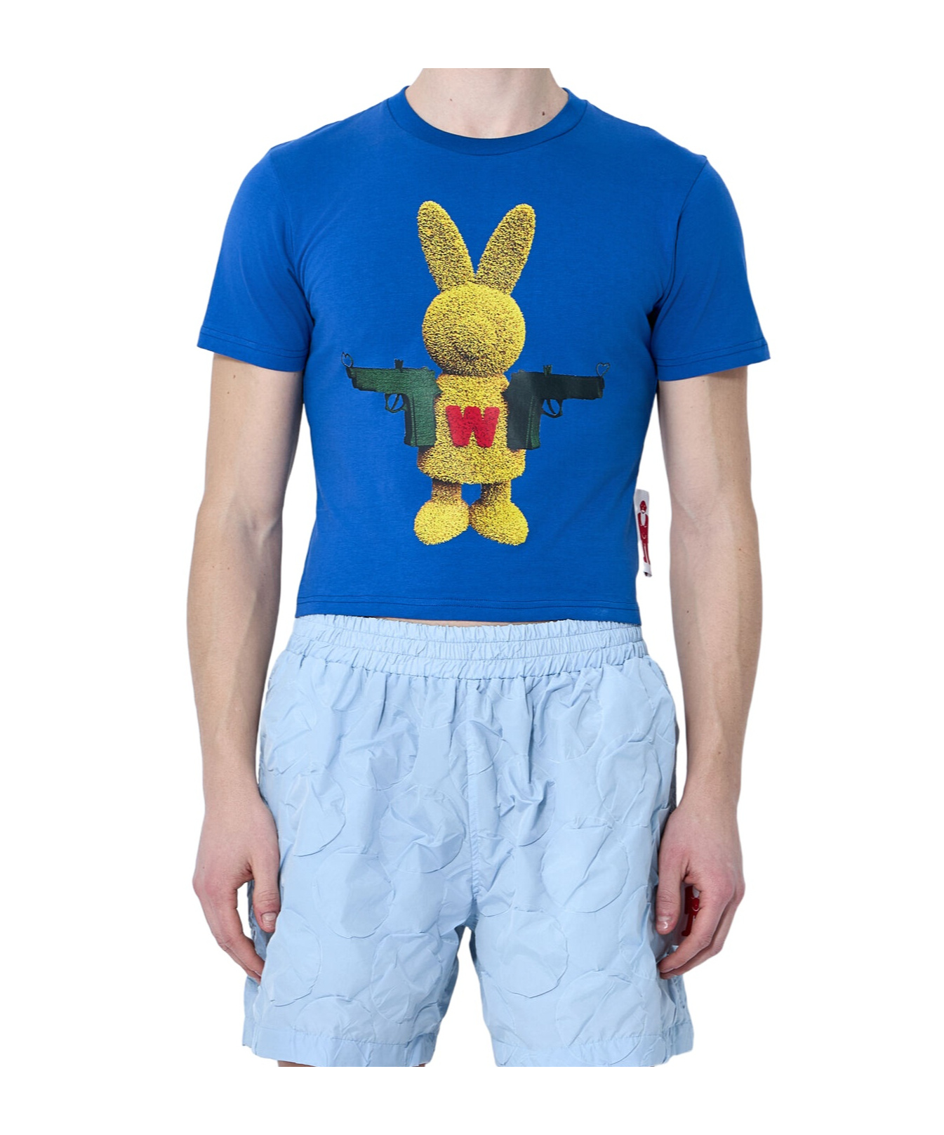 Walter Van Beirendonck Bunny Micro T-shirt In Blue