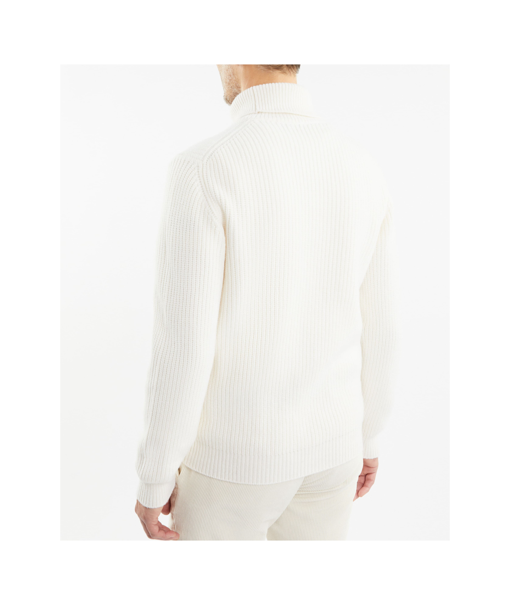 Fay Turtleneck Sweater In White