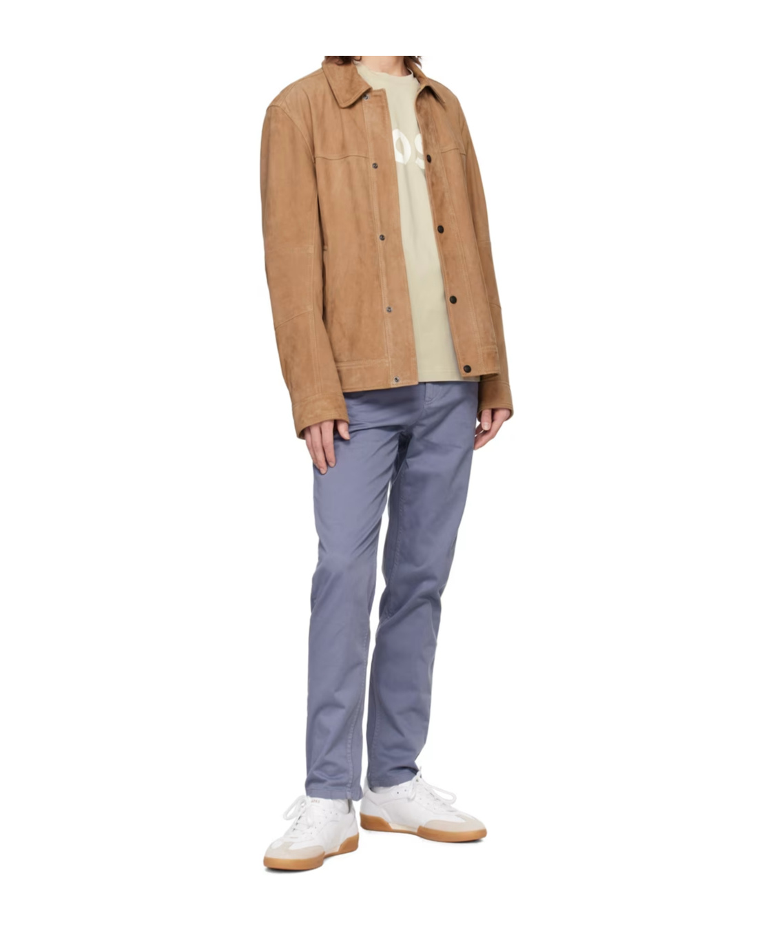 Hugo Boss Belt-loop Casual Pants In Multicolor