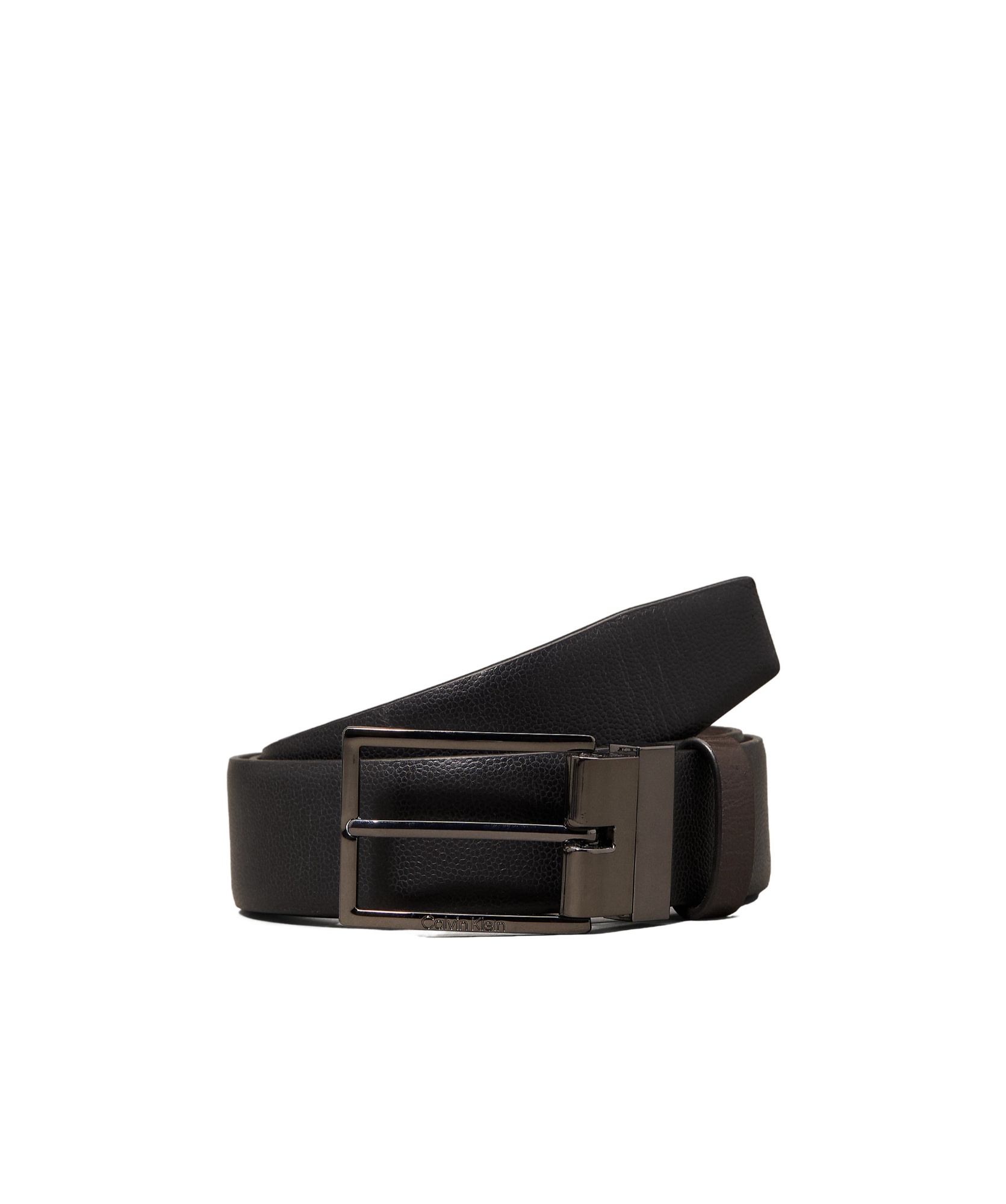 Calvin Klein Double-sided Belt In Black