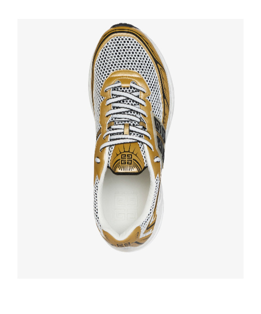 Givenchy Nfnty-52 Sneakers In Synthetic Leather And Mesh In White
