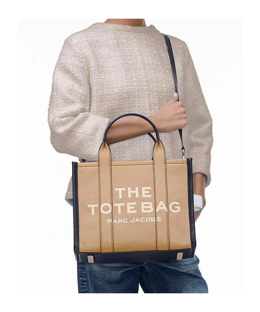 Marc Jacobs Medium Leather Tote Bag With Removable Strap