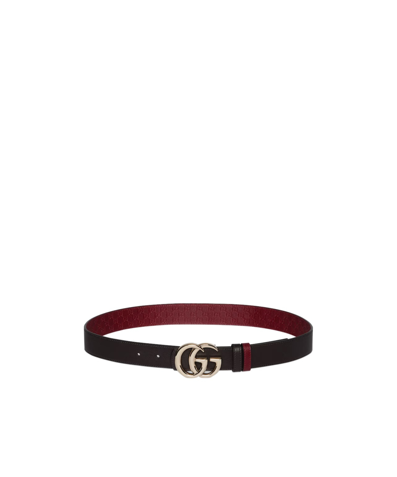 Gucci Reversible Gg Marmont Belt In Red