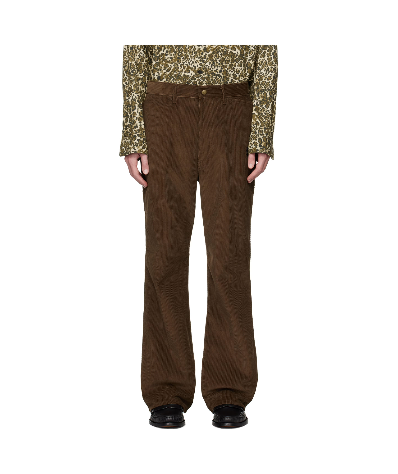 Needles Denim Trousers With Belt Loops In Brown