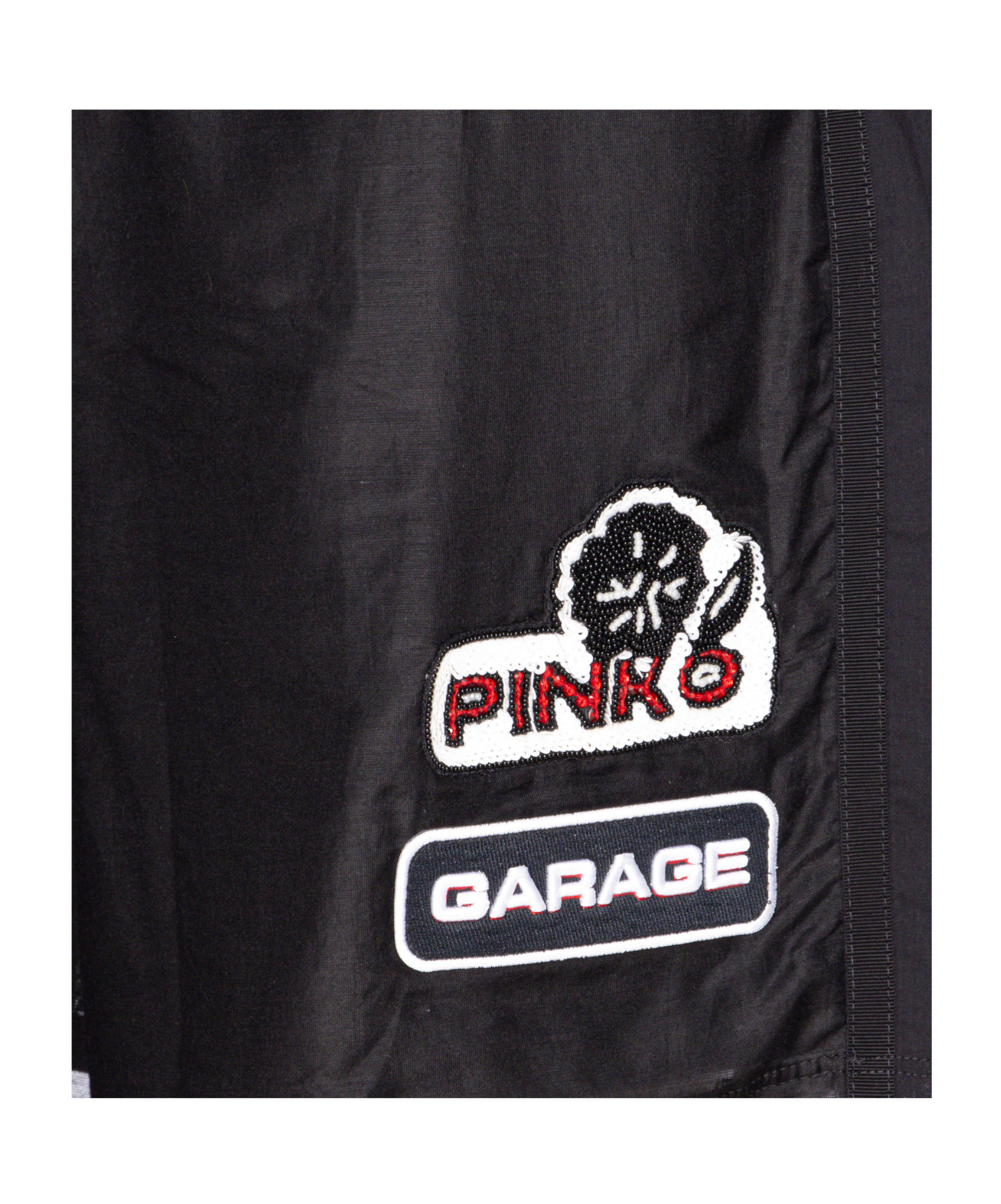Pinko Bermuda Shorts With Back Pocket And Elasticized Waist In Black