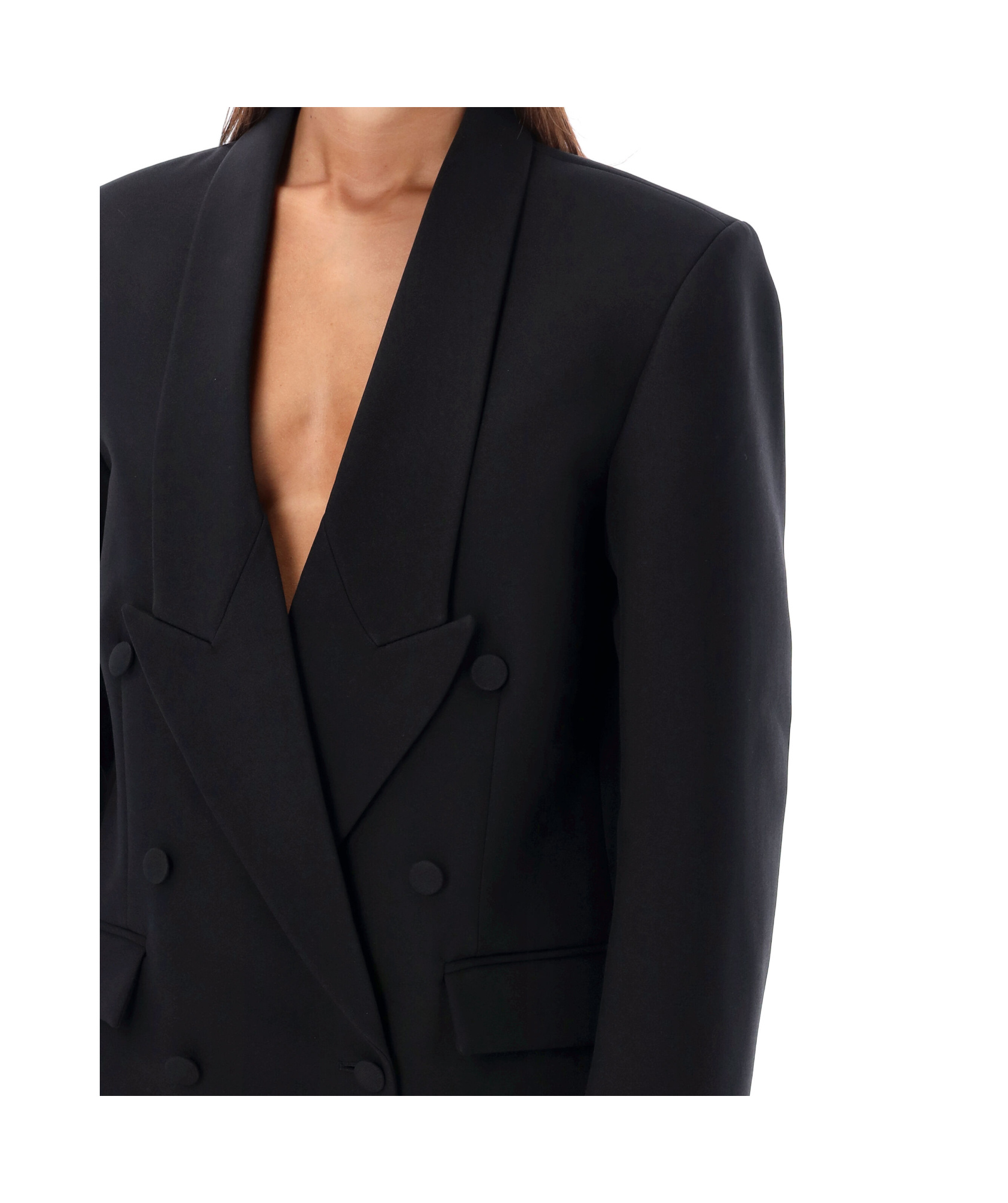 Coperni Tailored Double Breasted Jacket In Black