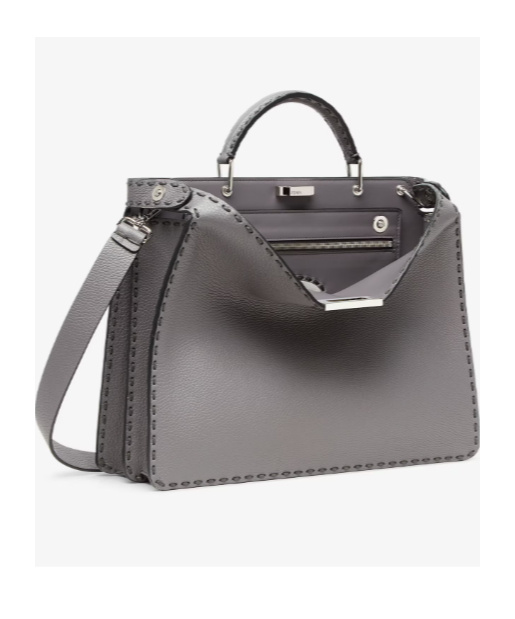 Fendi Peekaboo Iseeu Medium Shoulder Bag In Gray
