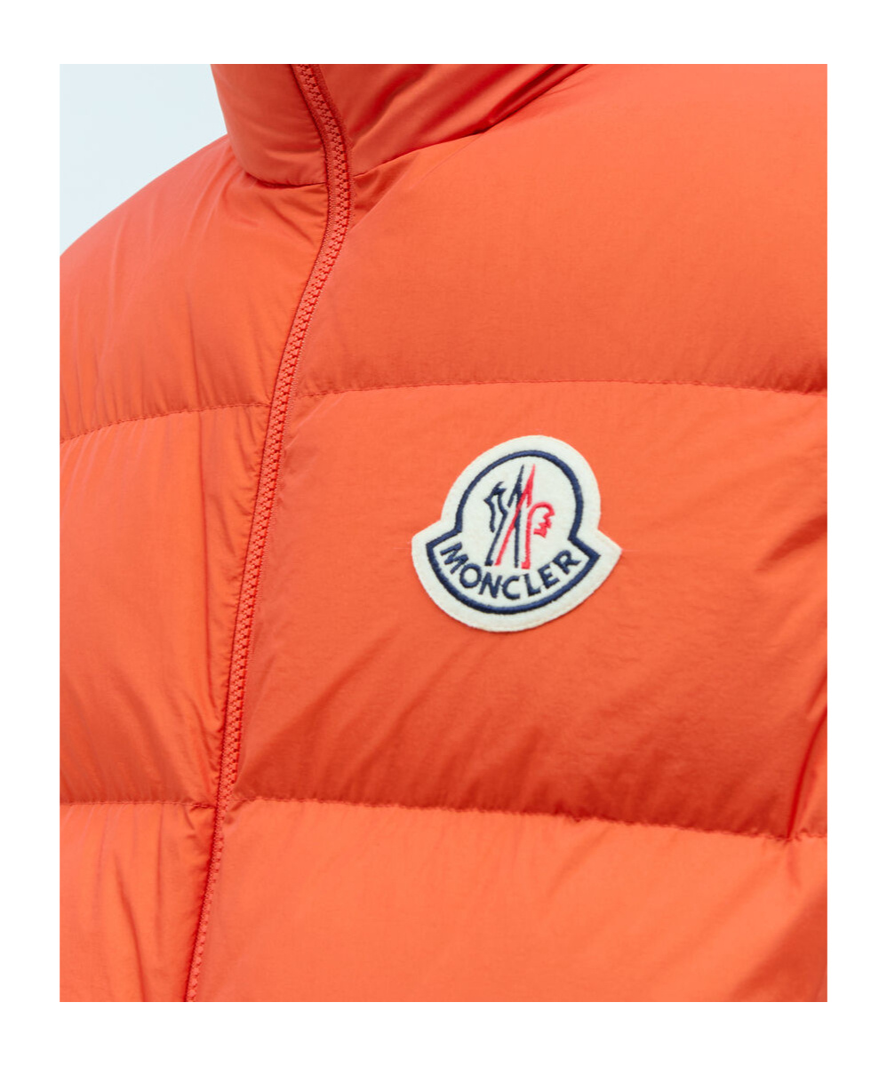 Shop Moncler Almaz Down Vest In Red