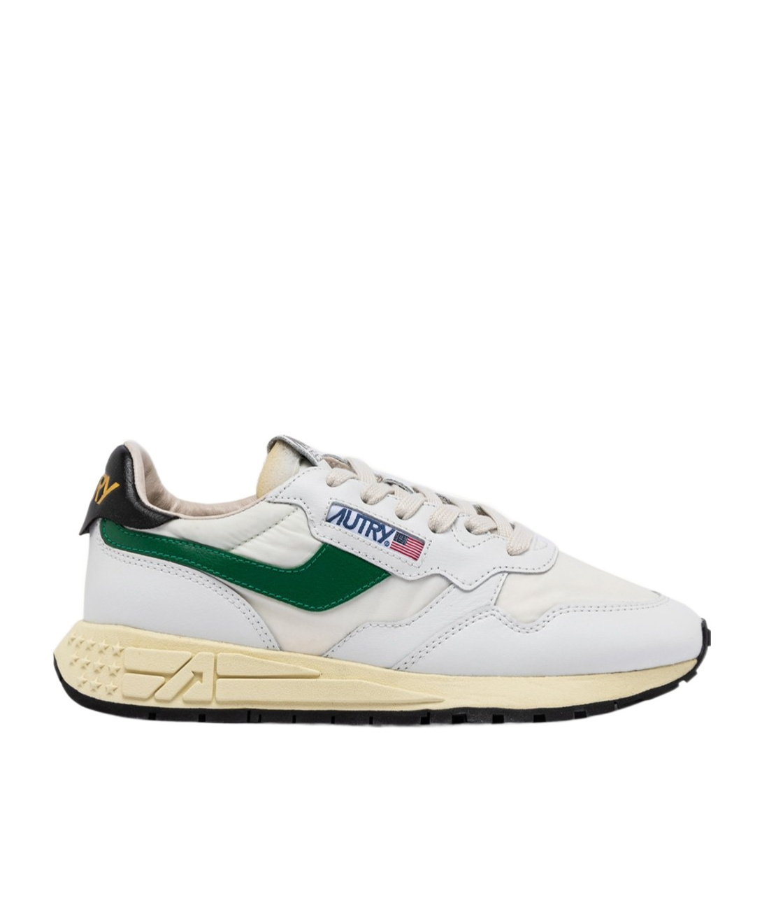 Autry Reelwind Super Vintage Grey Sneakers With Logo Patch On The Tongue And Contrasting Heel In Fabric An In Gray