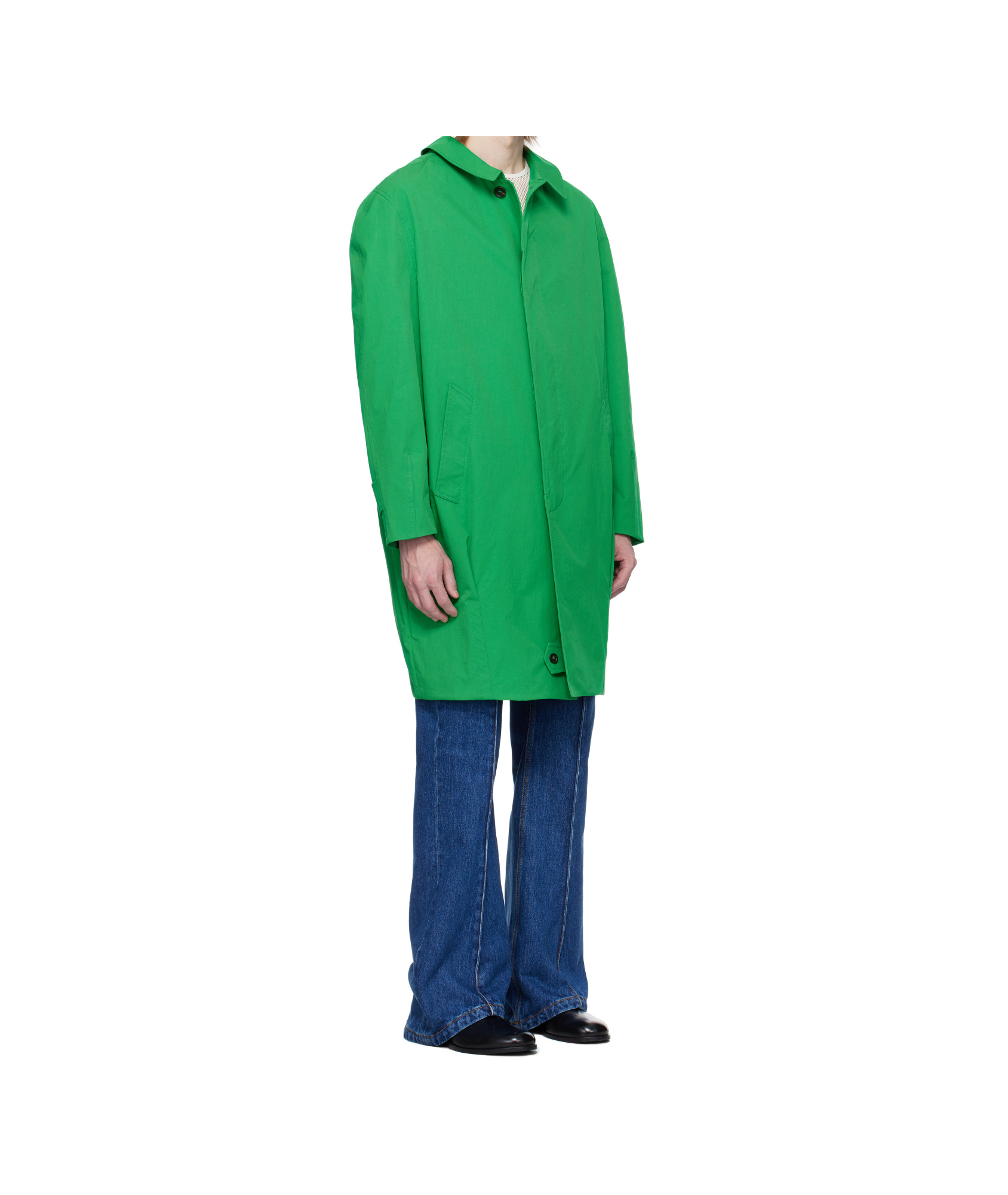 Bally Long Sleeve Coat In Green