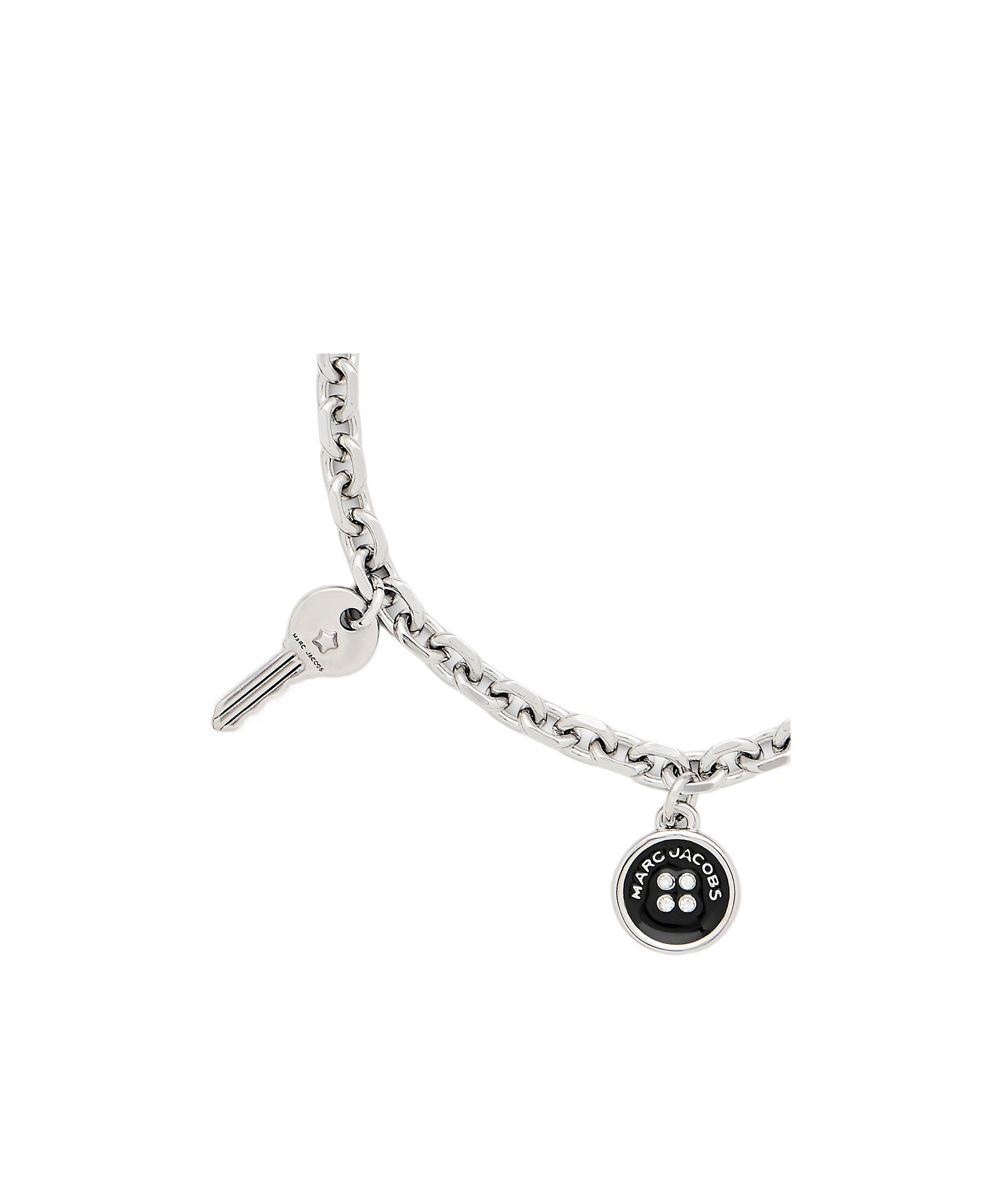 Marc Jacobs The Button Charm Bracelet In White