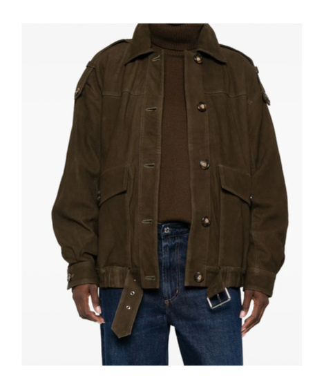 Iro Long-sleeved Casual Jacket In Green