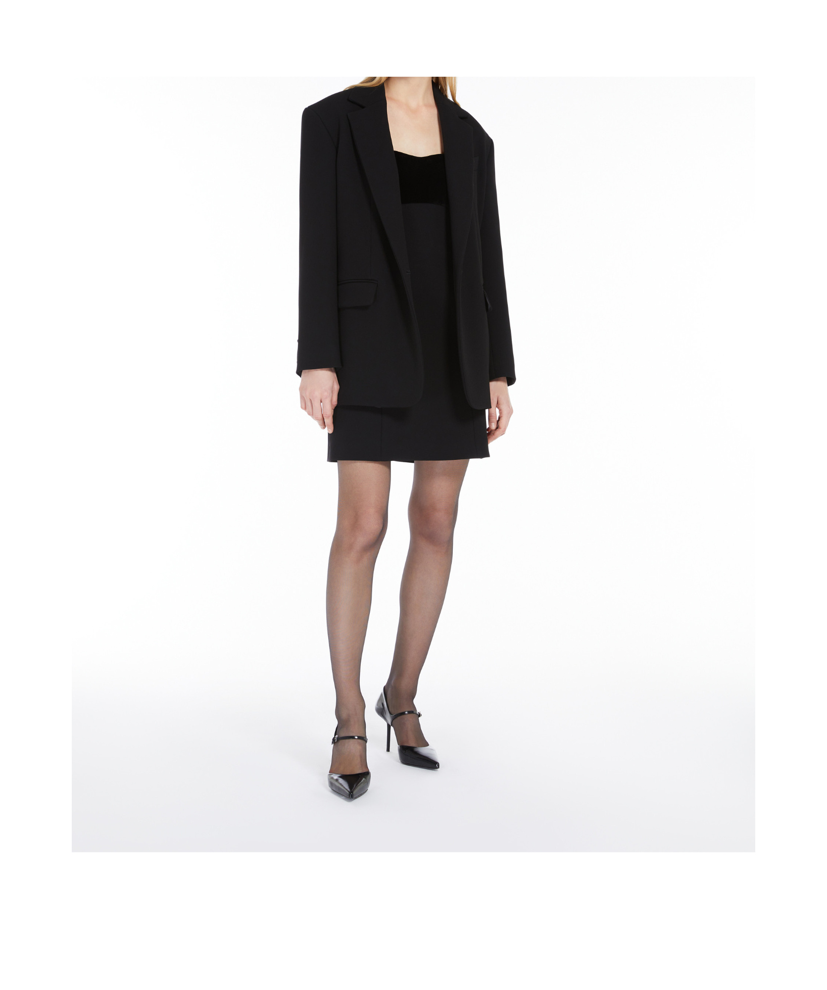 Max Mara Single-breasted Blazer In Black