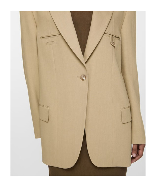 Acne Studios Relaxed Fit Suit Jacket In Nude