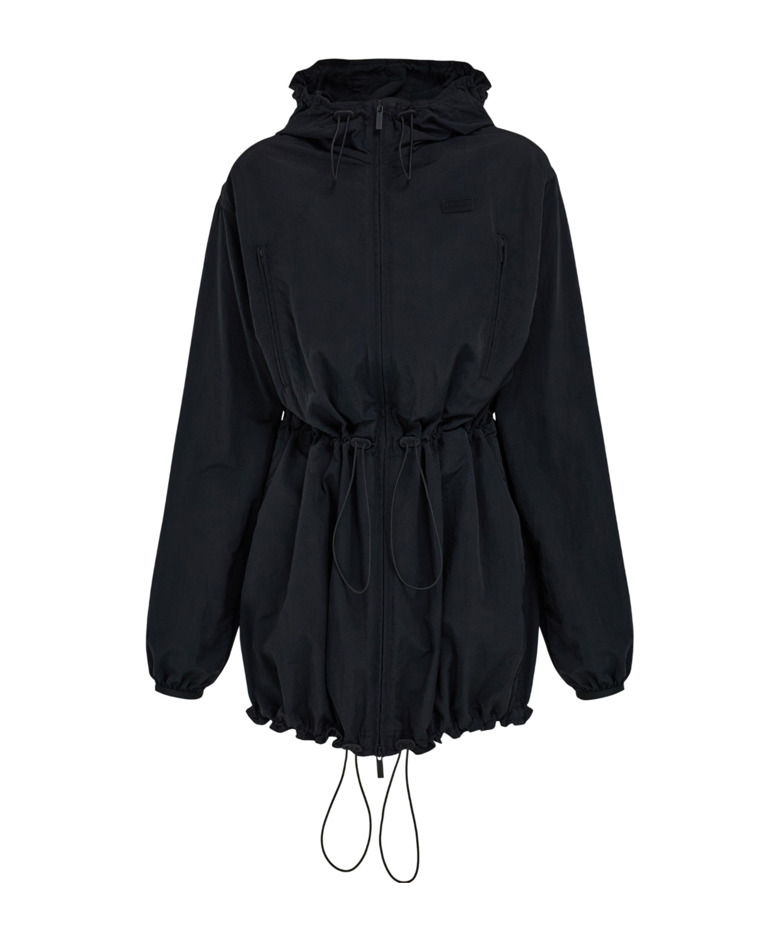 Ferragamo Medium Technical Parka In Black