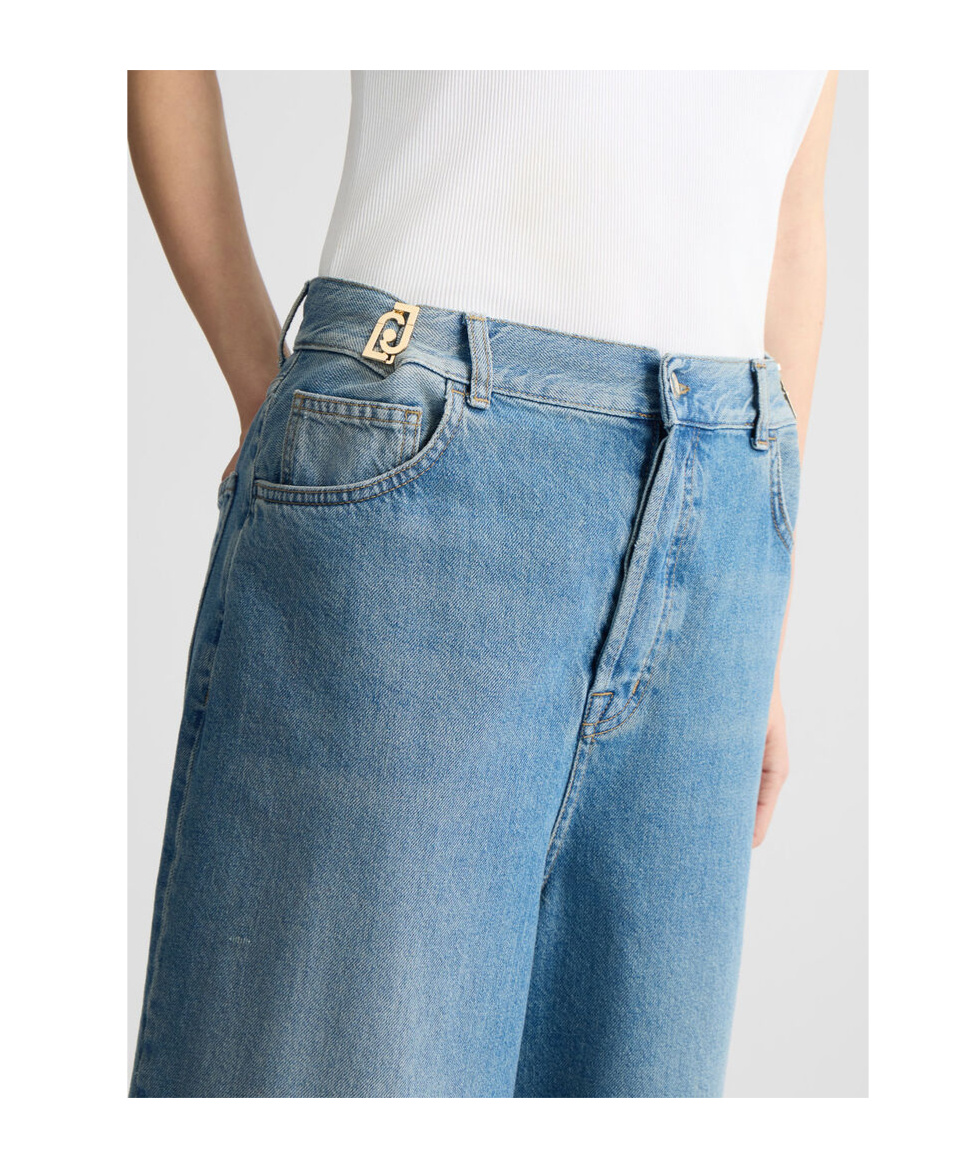 Liu •jo Liu Jo Denim Bermuda Shorts In Multi