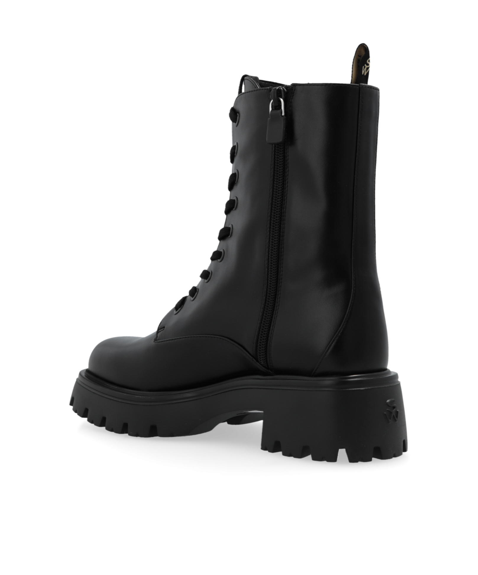 Stuart Weitzman Lacing Short Boots In Black