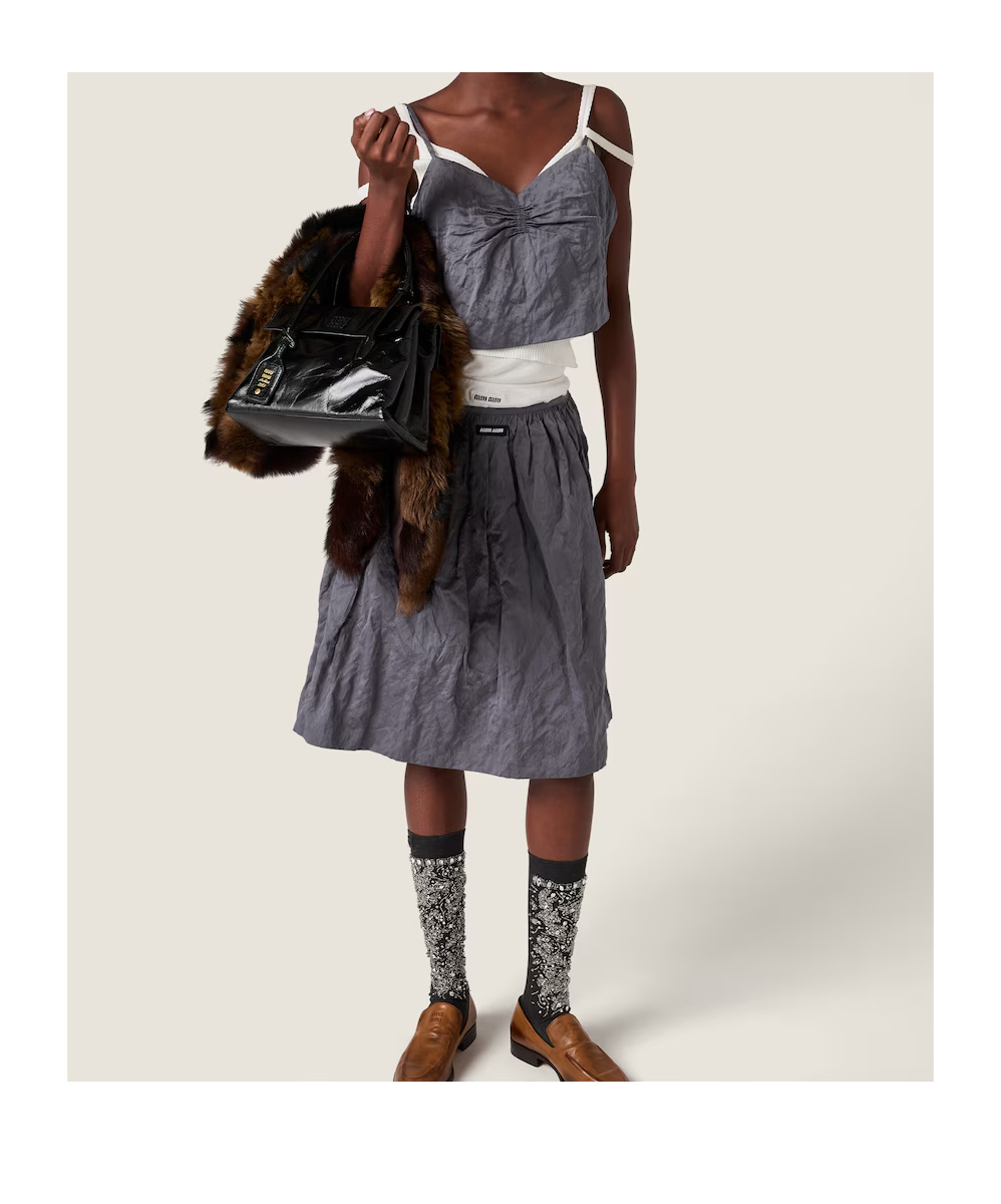 Miu Miu Duchesse Top In Black