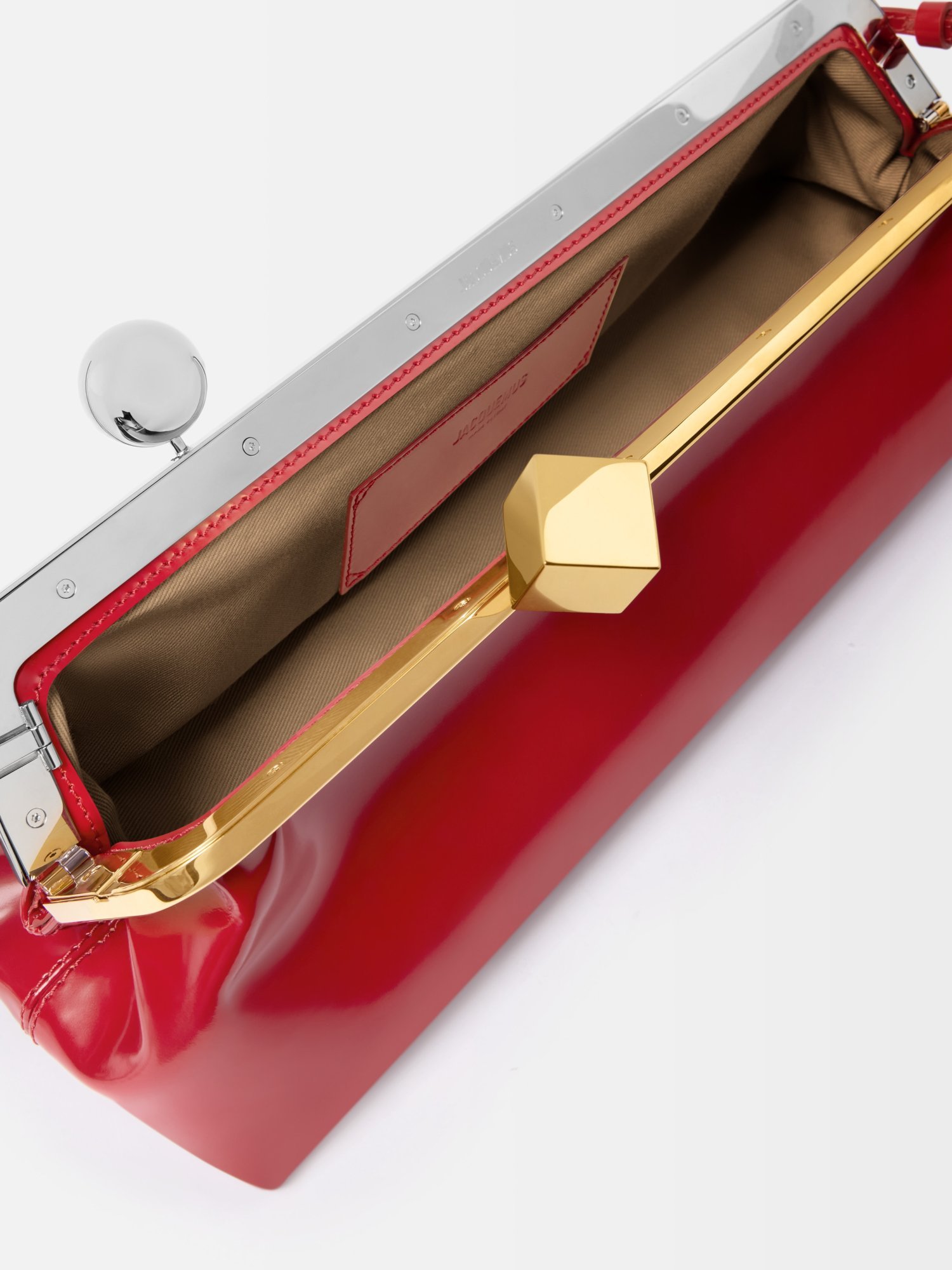 Jacquemus Long Buckle Shoulder Bag In Red