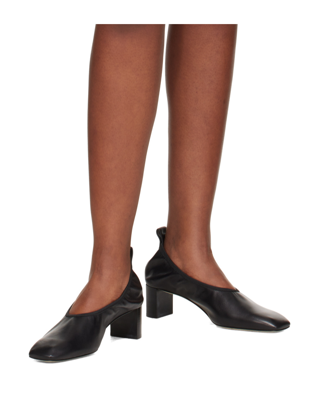 Aeyde Narissa Ruched High Heels In Black